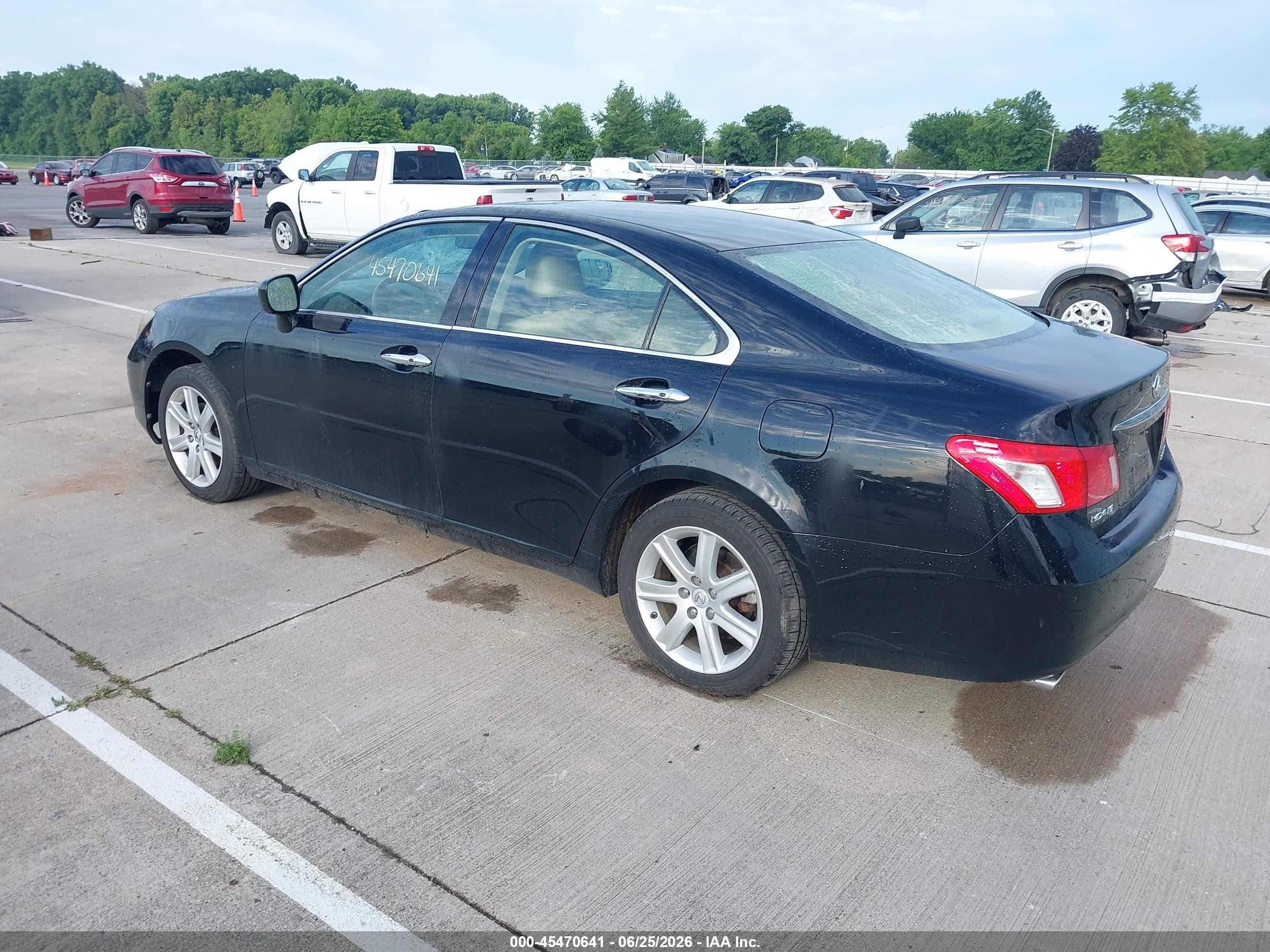 2007 Lexus Es 350   Black vin: JTHBJ46G572029136