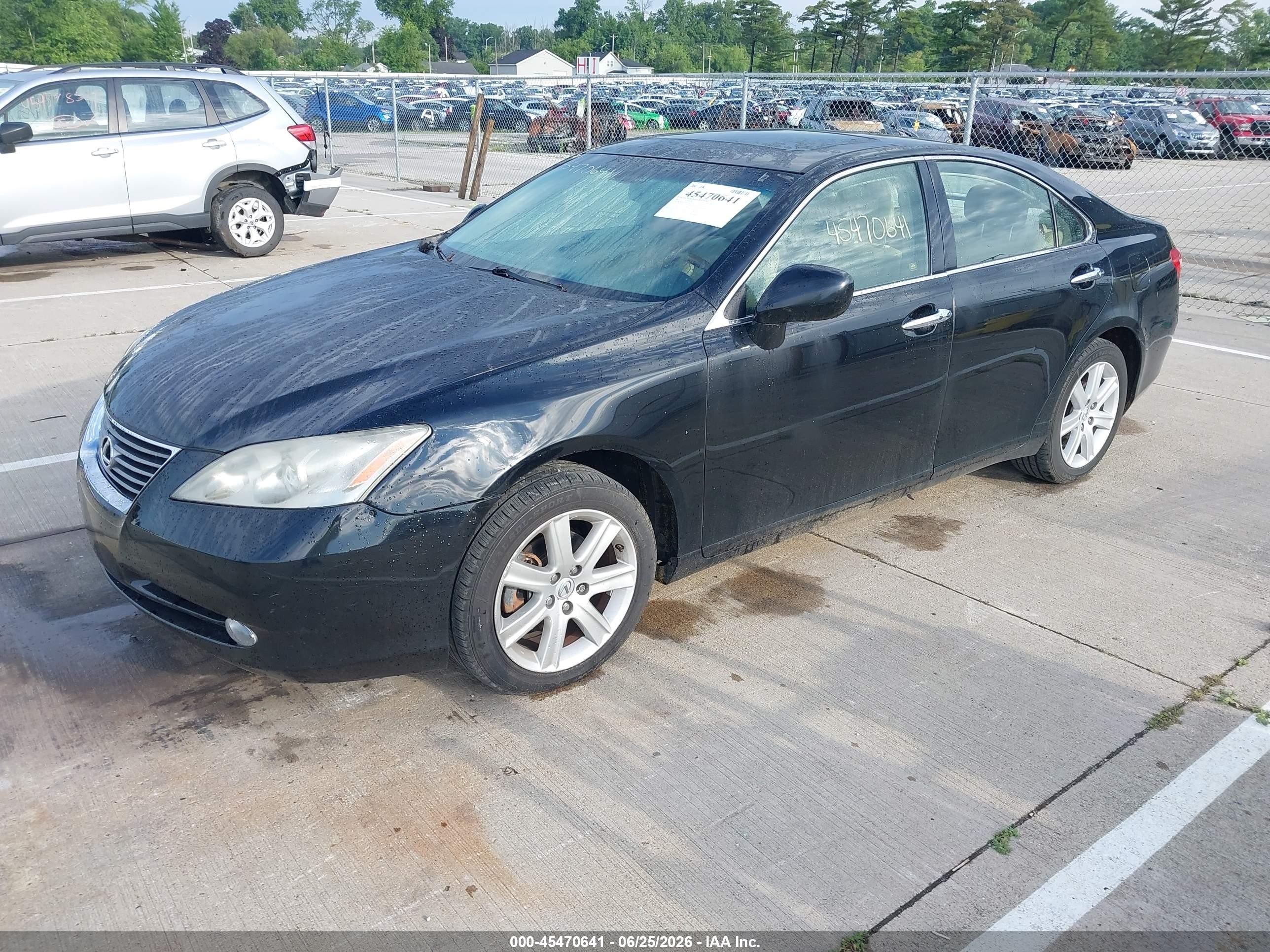 2007 Lexus Es 350   Black vin: JTHBJ46G572029136