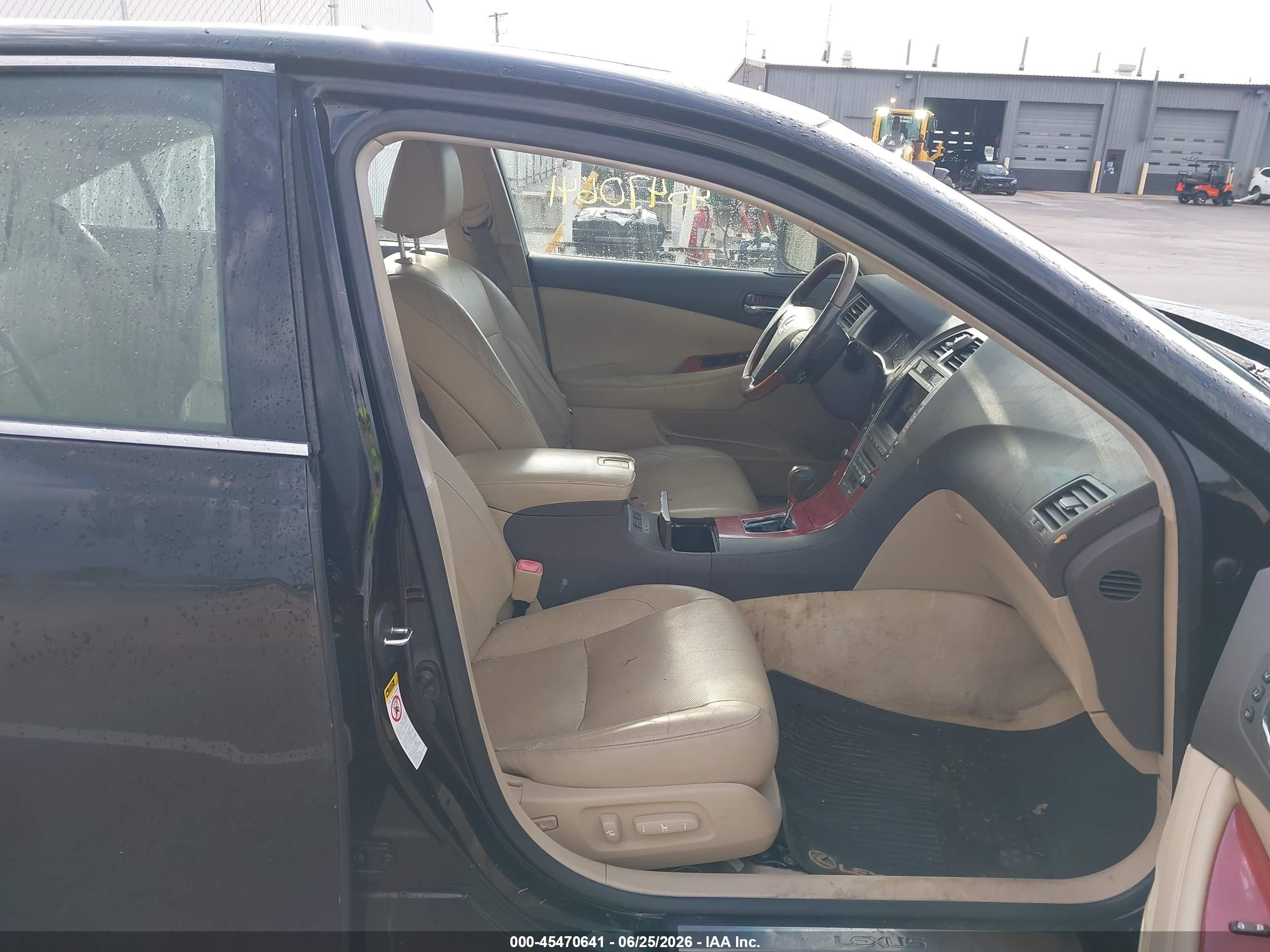 2007 Lexus Es 350   Black vin: JTHBJ46G572029136