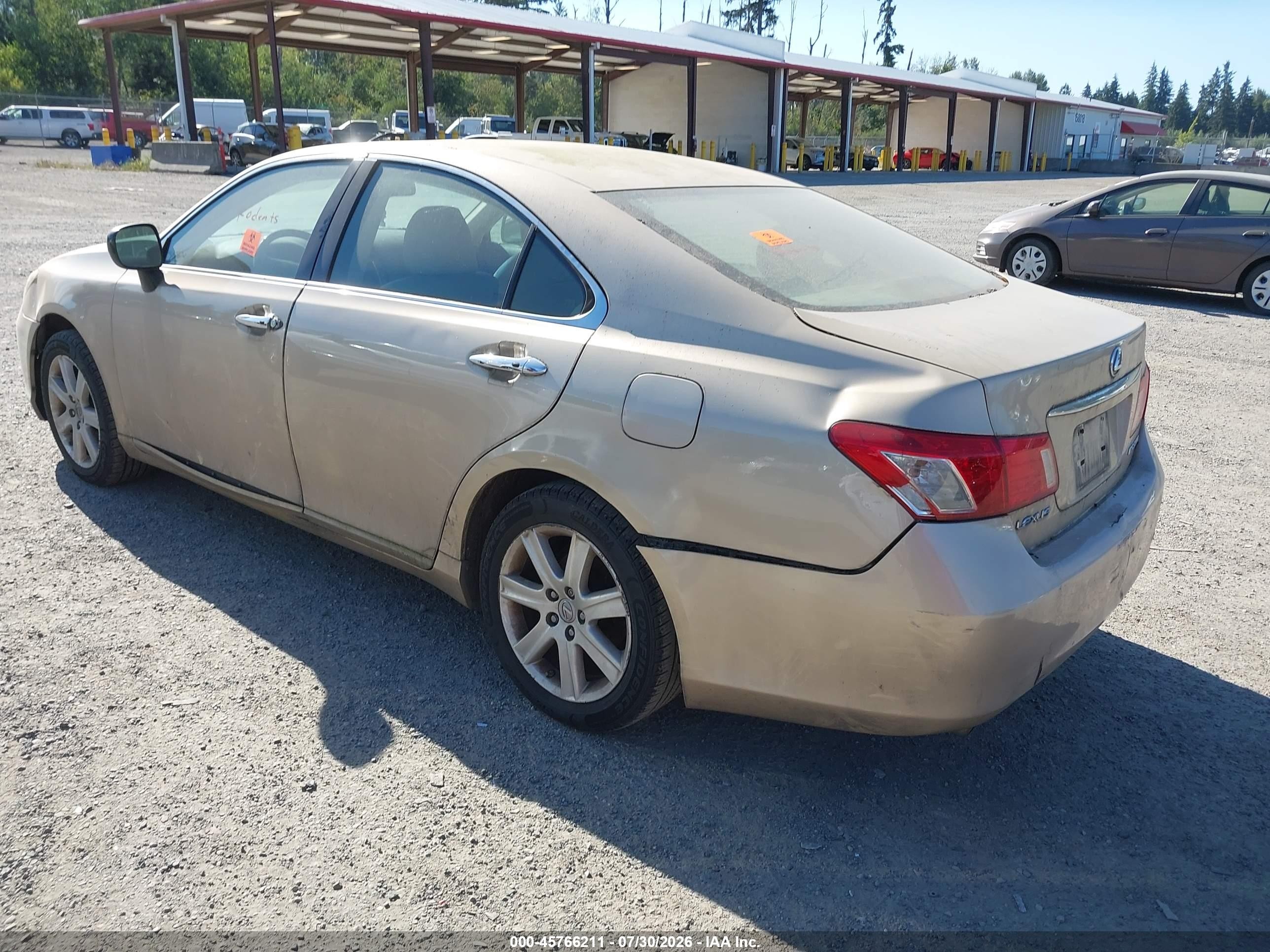 2007 Lexus Es 350   Gold vin: JTHBJ46G572035812