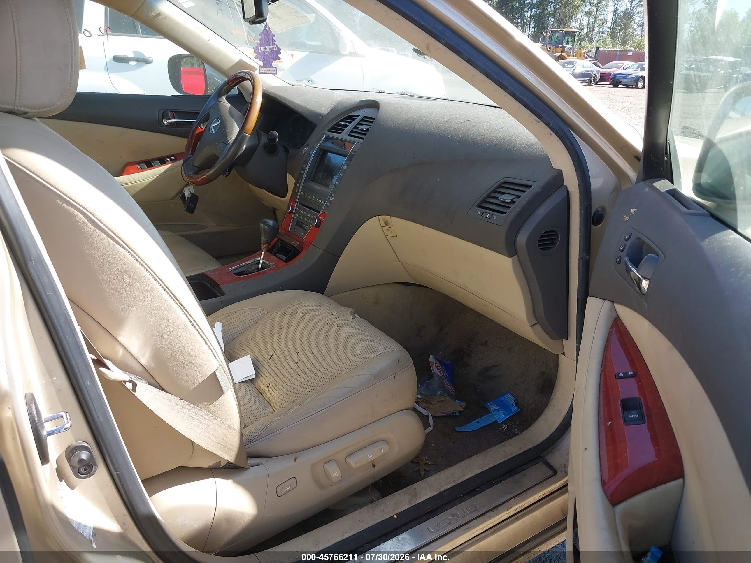 2007 Lexus Es 350   Gold vin: JTHBJ46G572035812