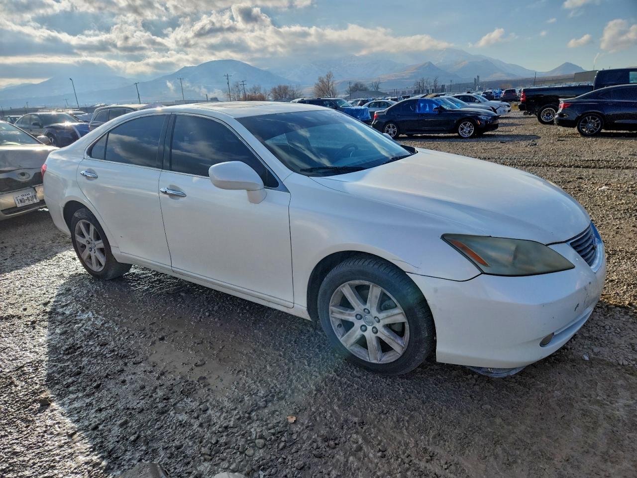 2007 Lexus Es 350 White vin: JTHBJ46G572037169