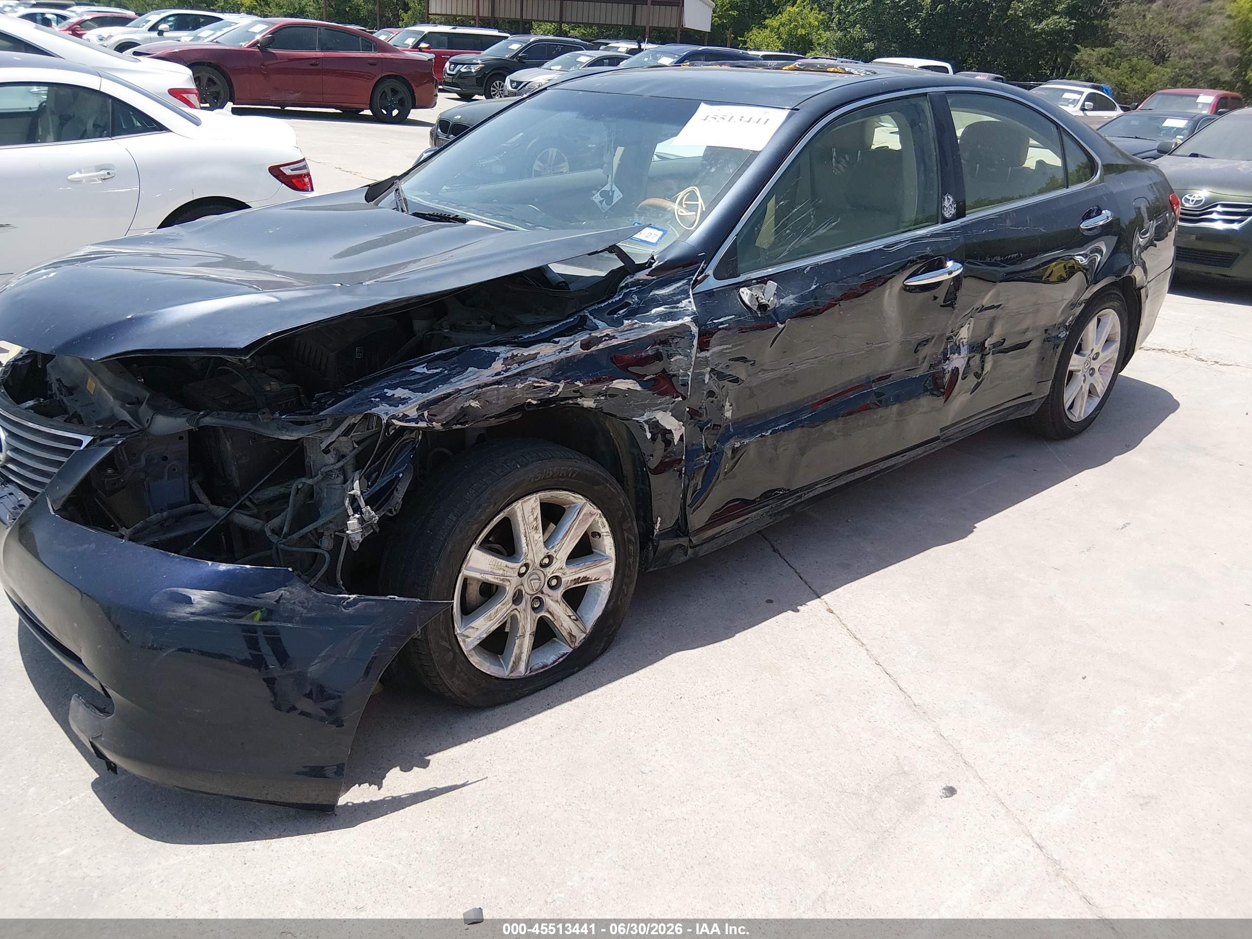 2007 Lexus Es 350   Blue vin: JTHBJ46G572045787