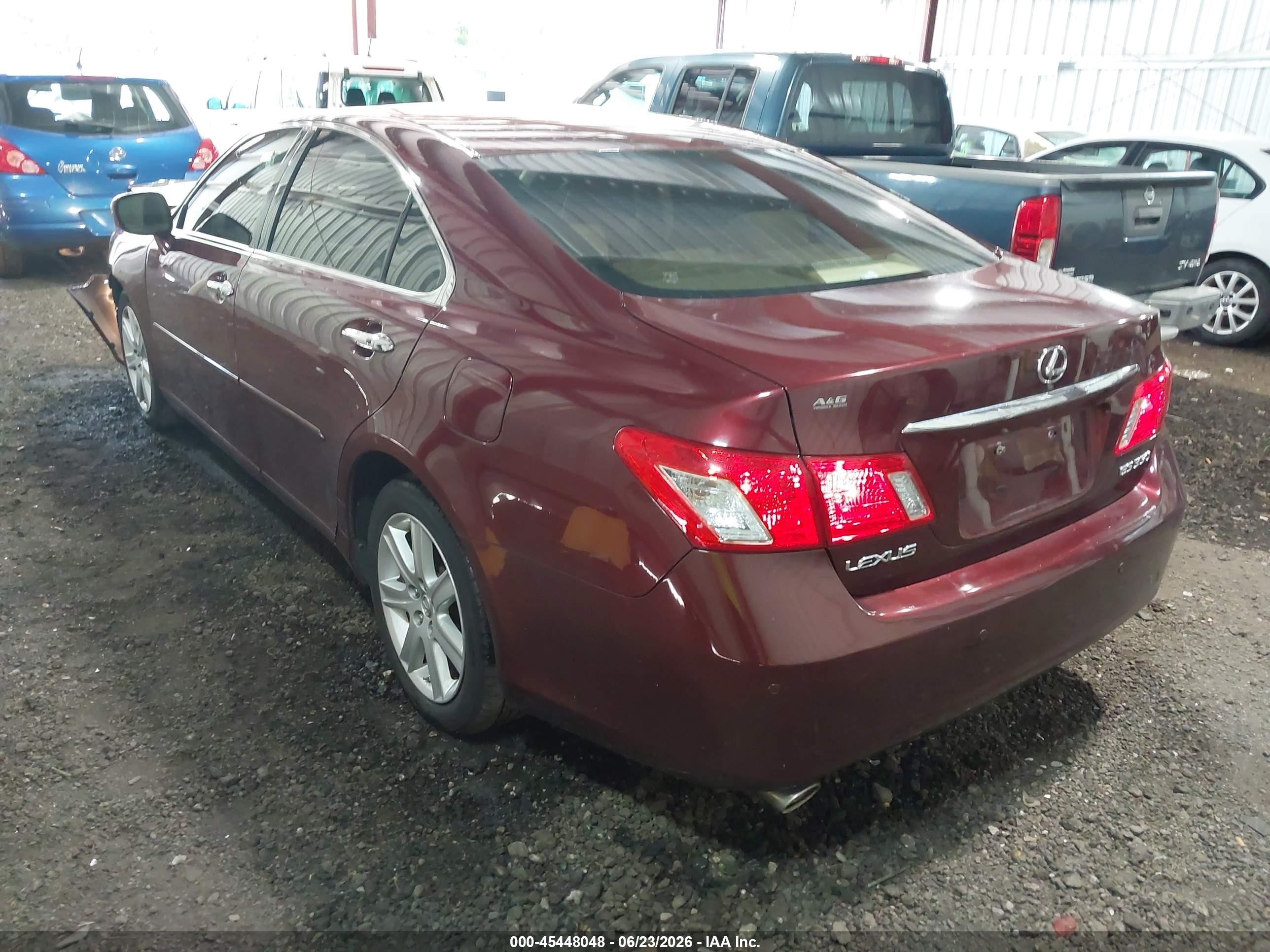 2007 Lexus Es 350   Burgundy vin: JTHBJ46G572047216