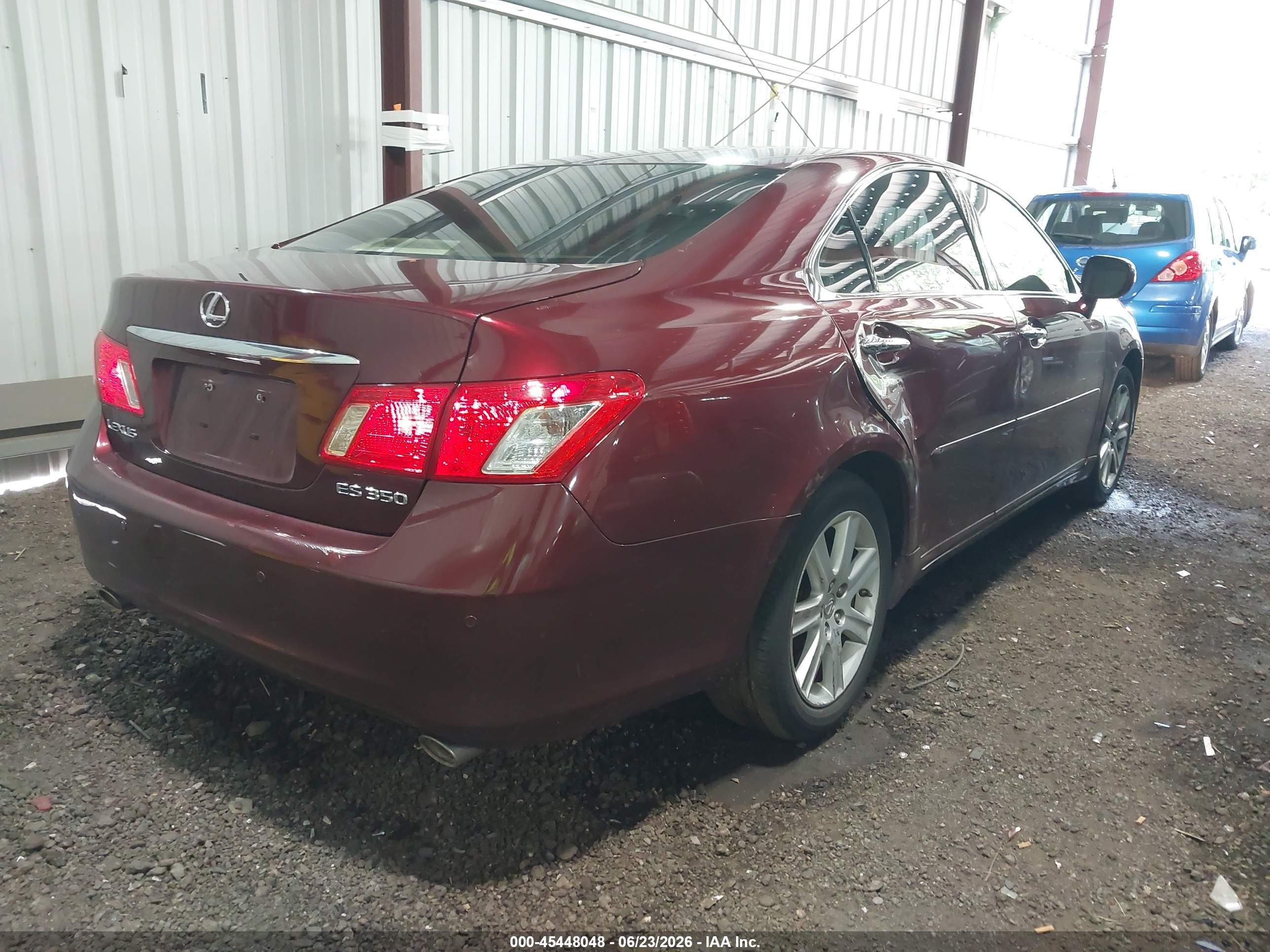 2007 Lexus Es 350   Burgundy vin: JTHBJ46G572047216