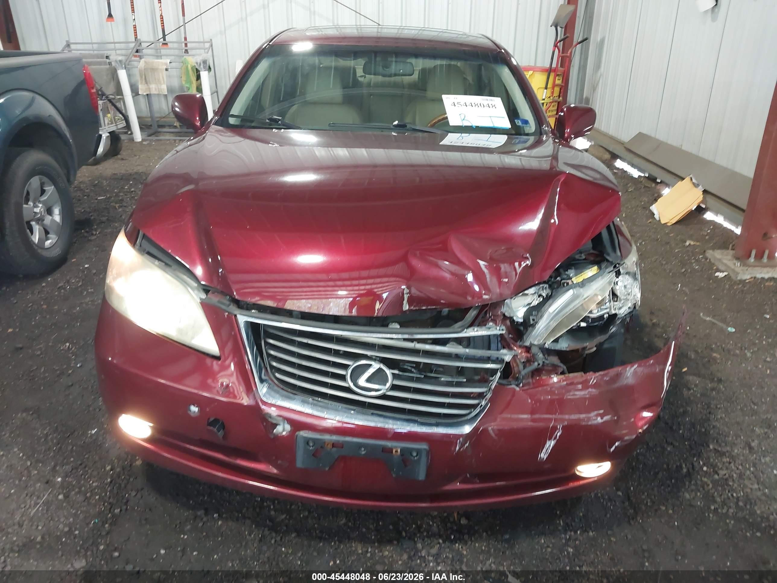 2007 Lexus Es 350   Burgundy vin: JTHBJ46G572047216