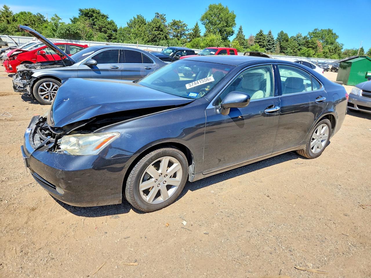 2007 Lexus Es 350 Gray vin: JTHBJ46G572053436
