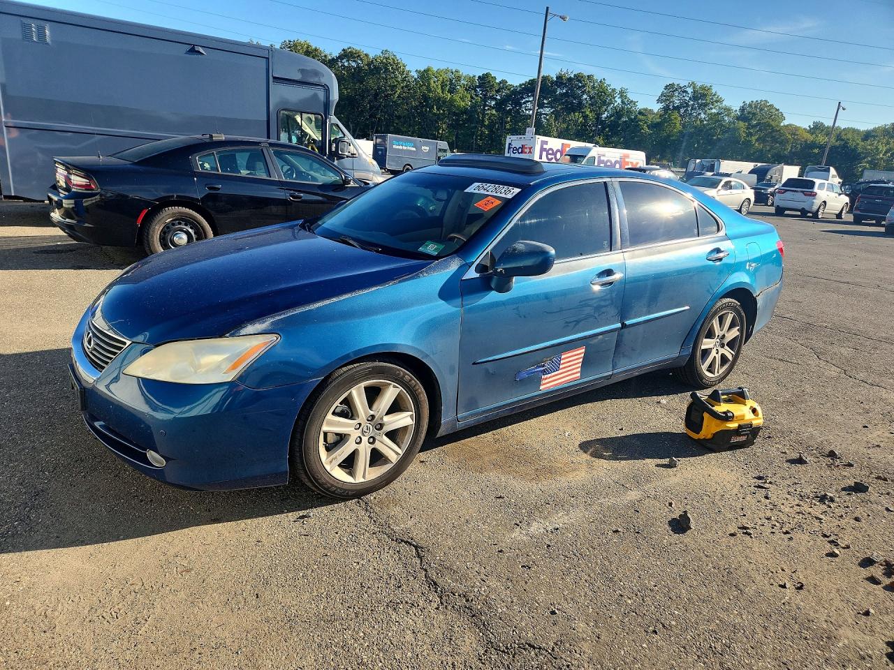 2007 Lexus Es 350 Blue vin: JTHBJ46G572054795