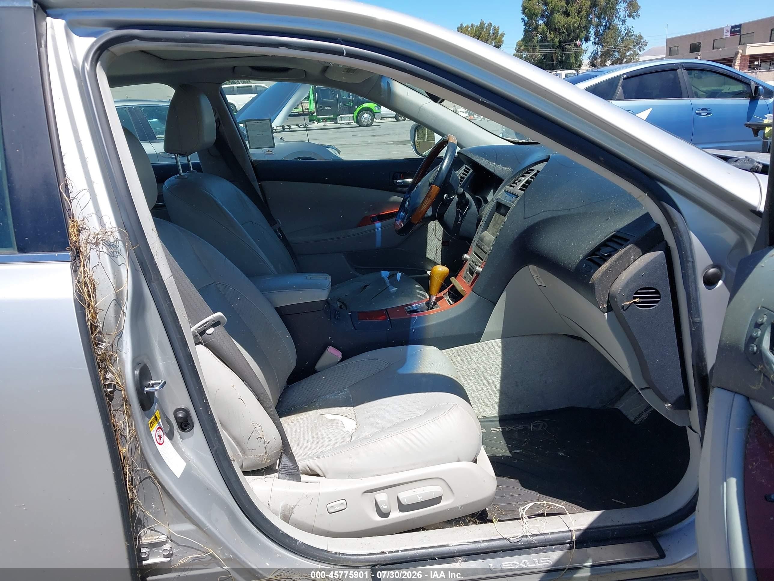 2007 Lexus Es 350   Silver vin: JTHBJ46G572072374