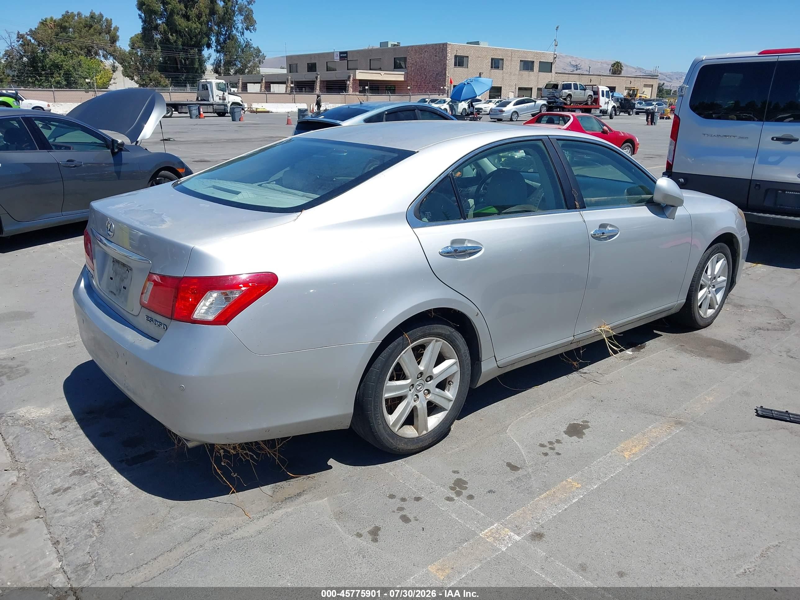 2007 Lexus Es 350   Silver vin: JTHBJ46G572072374