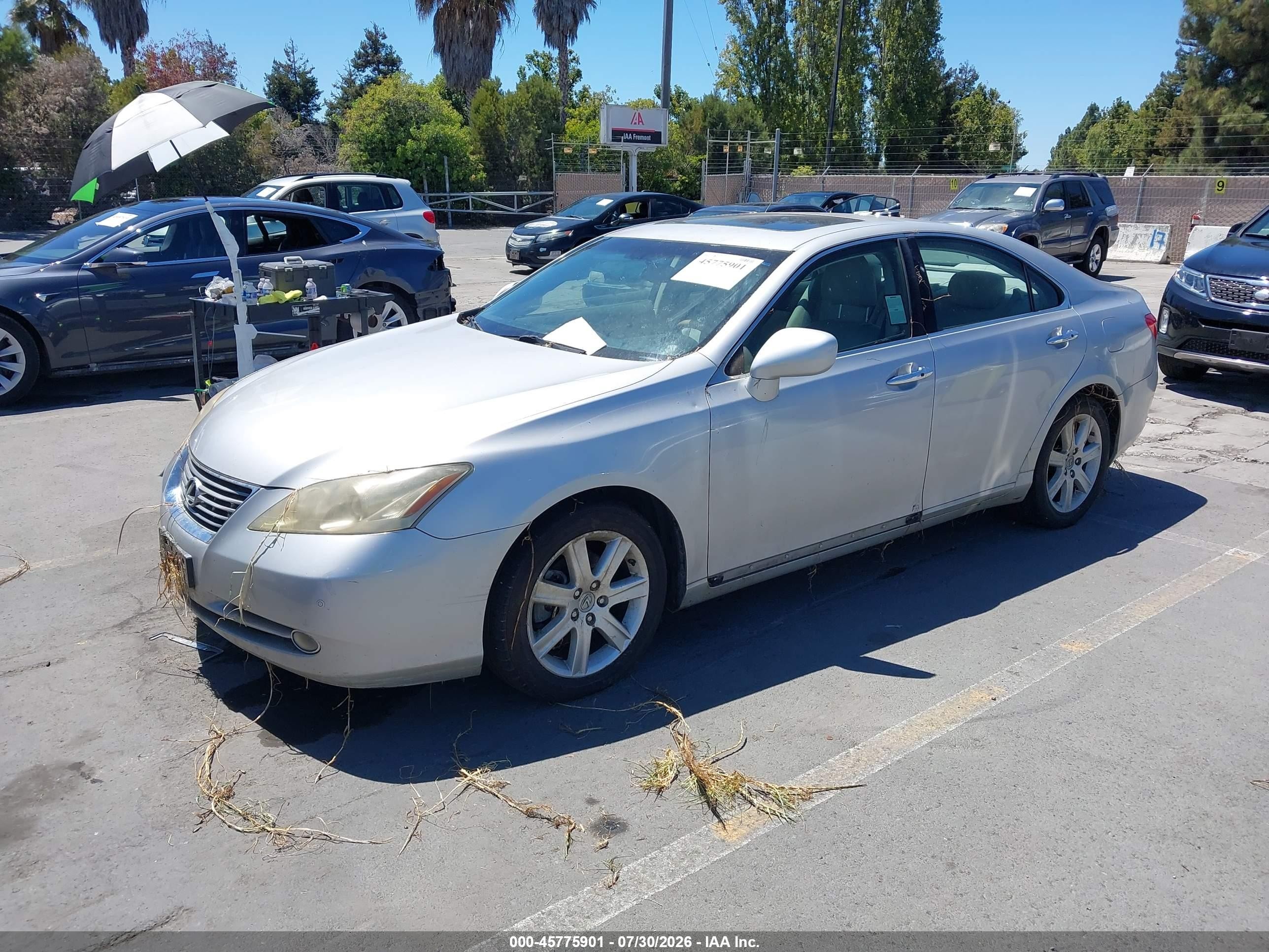 2007 Lexus Es 350   Silver vin: JTHBJ46G572072374