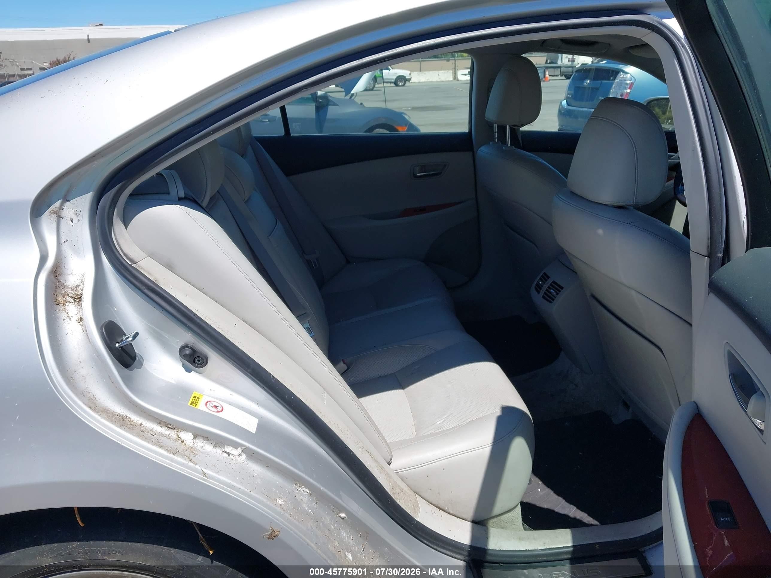 2007 Lexus Es 350   Silver vin: JTHBJ46G572072374