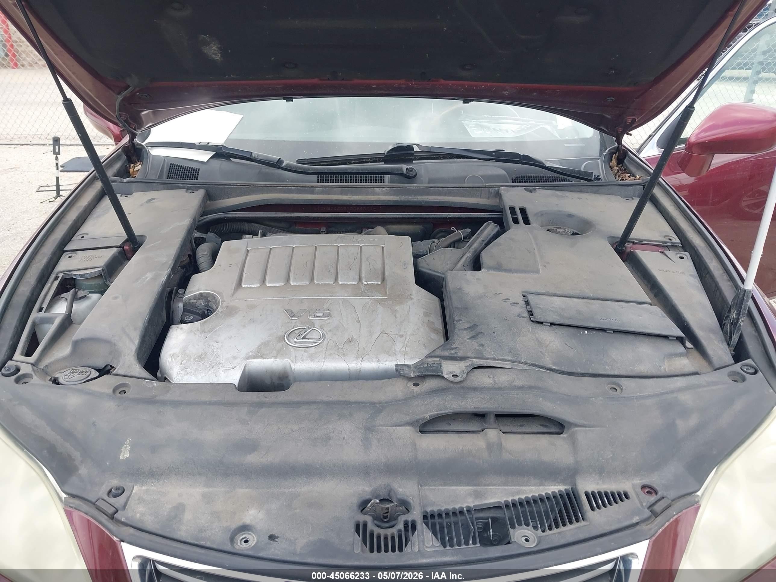 2007 Lexus Es 350 Maroon vin: JTHBJ46G572089501