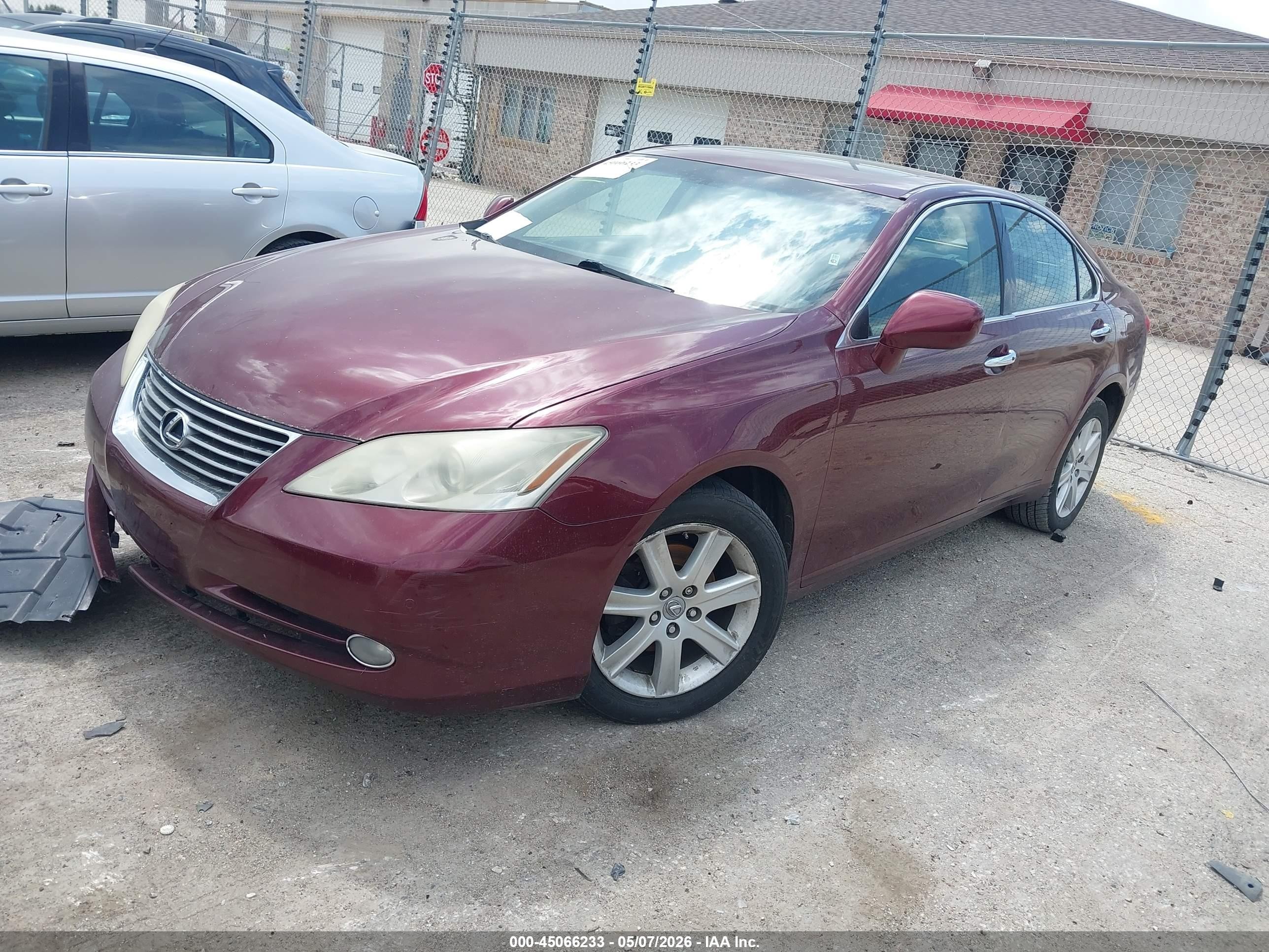2007 Lexus Es 350 Maroon vin: JTHBJ46G572089501