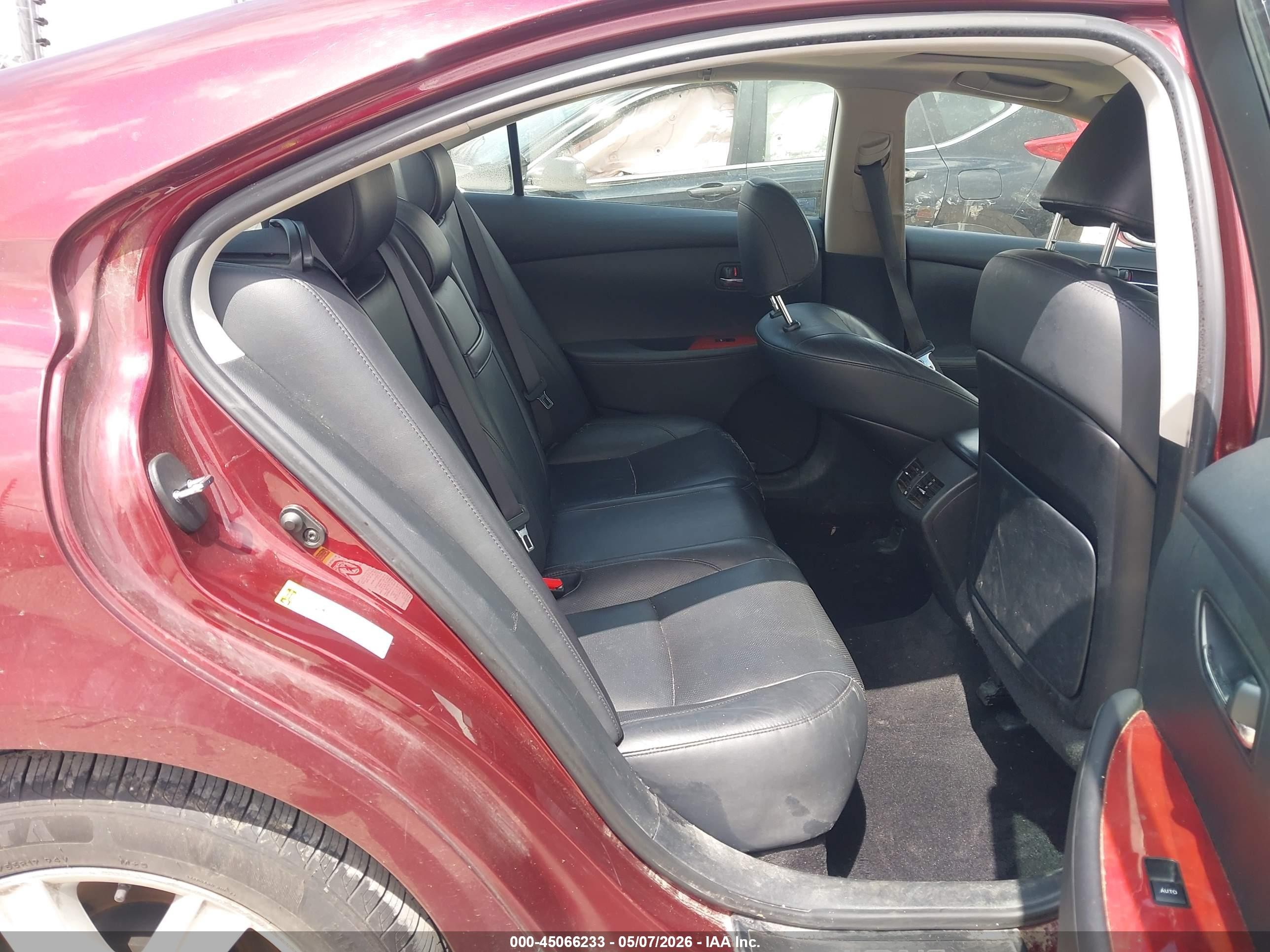 2007 Lexus Es 350 Maroon vin: JTHBJ46G572089501
