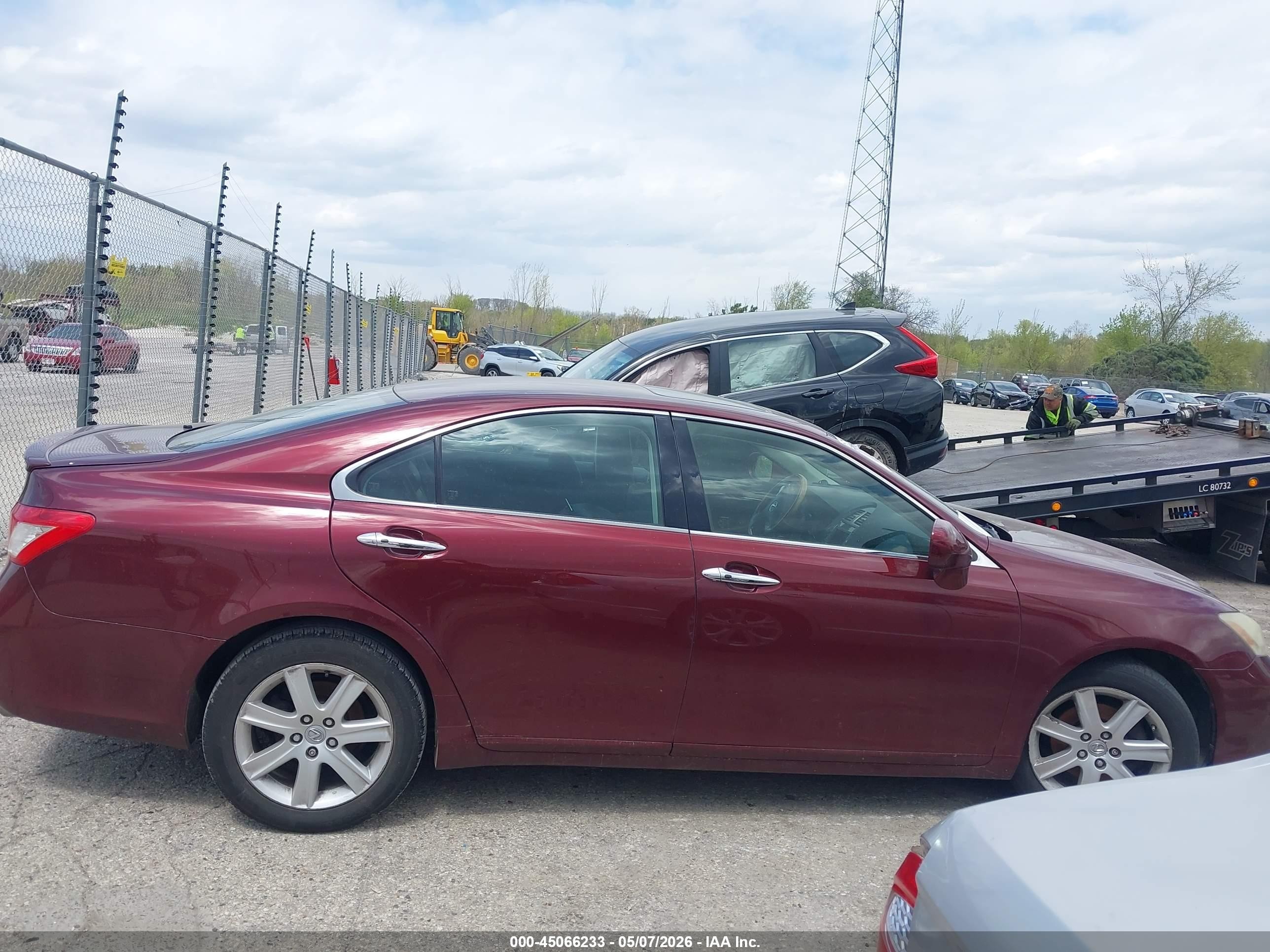 2007 Lexus Es 350 Maroon vin: JTHBJ46G572089501
