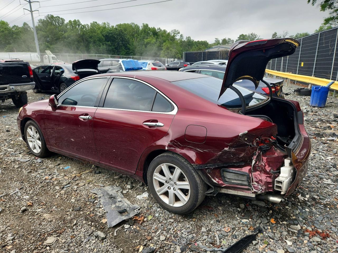 2007 Lexus Es 350 Burgundy vin: JTHBJ46G572107365