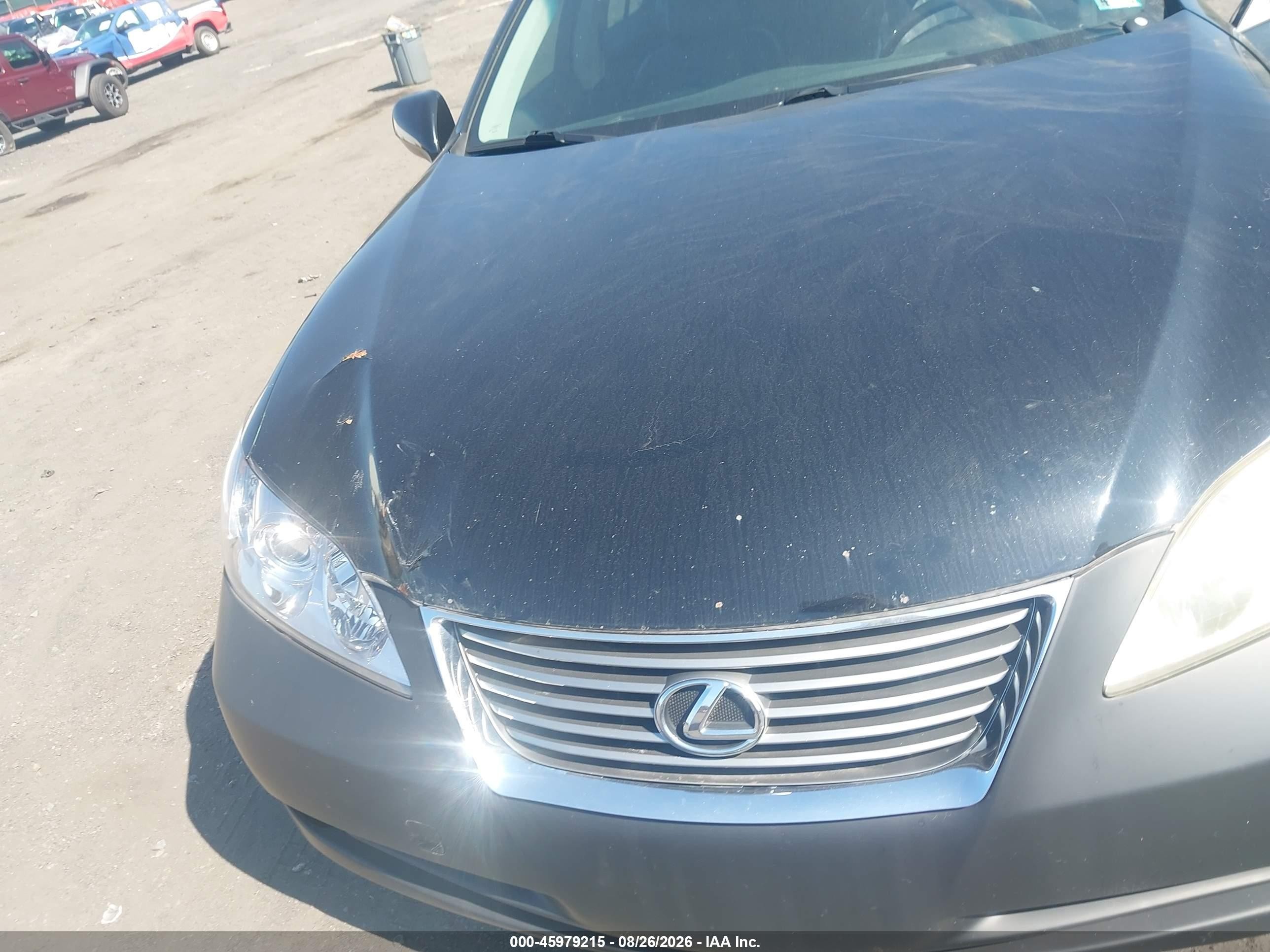 2007 Lexus Es 350 Черный vin: JTHBJ46G572122500