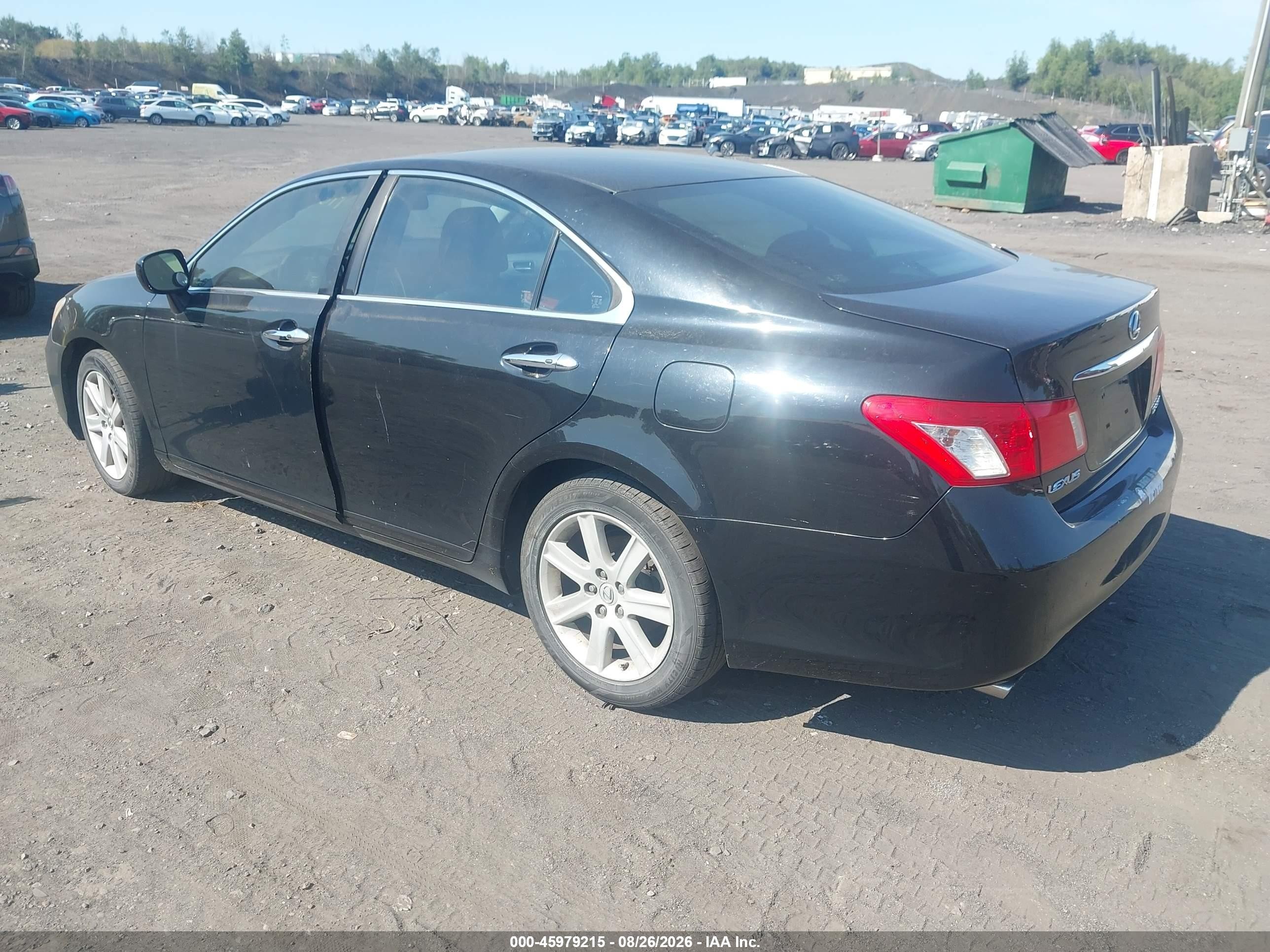 2007 Lexus Es 350 Черный vin: JTHBJ46G572122500