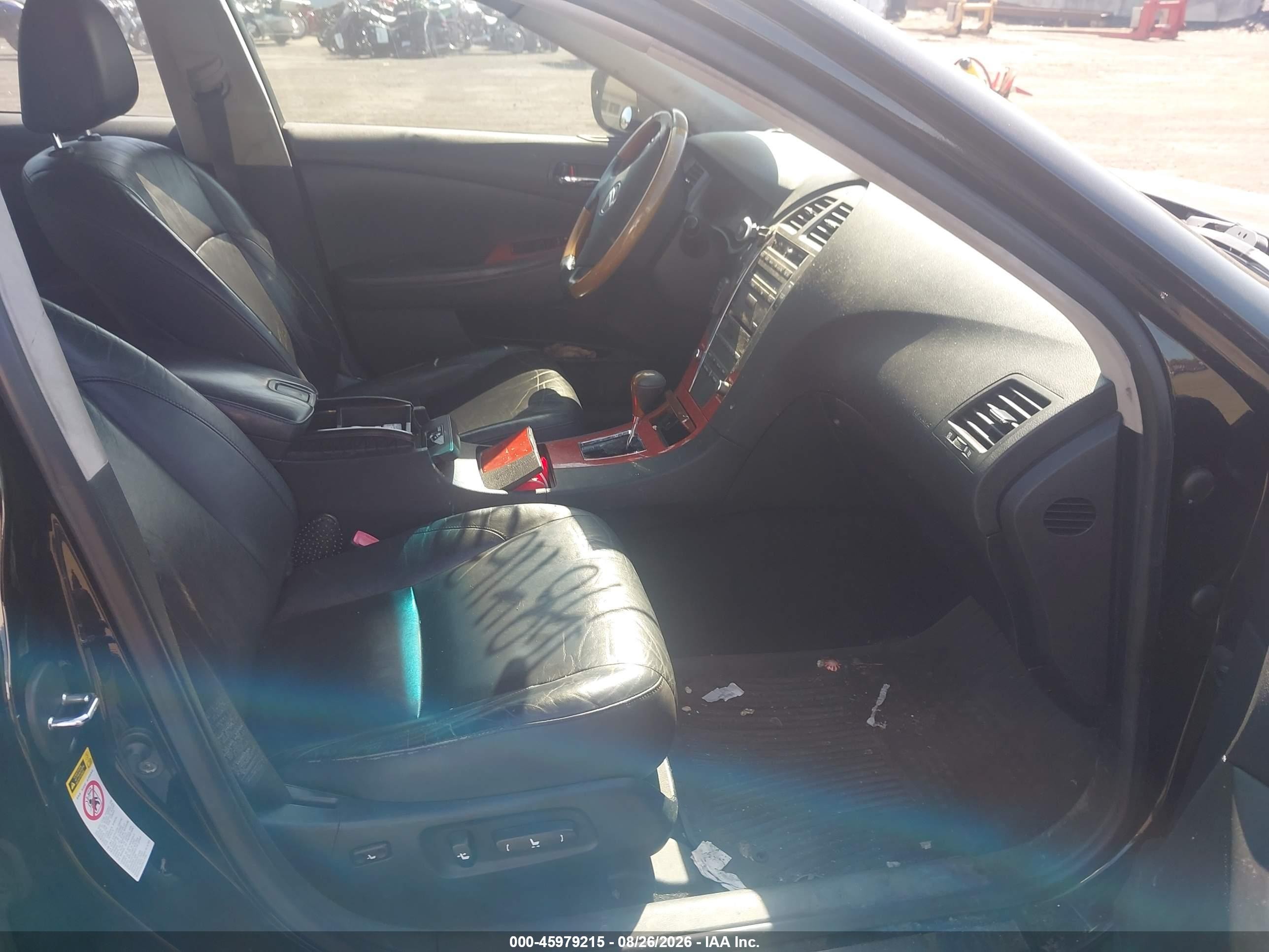 2007 Lexus Es 350 Черный vin: JTHBJ46G572122500