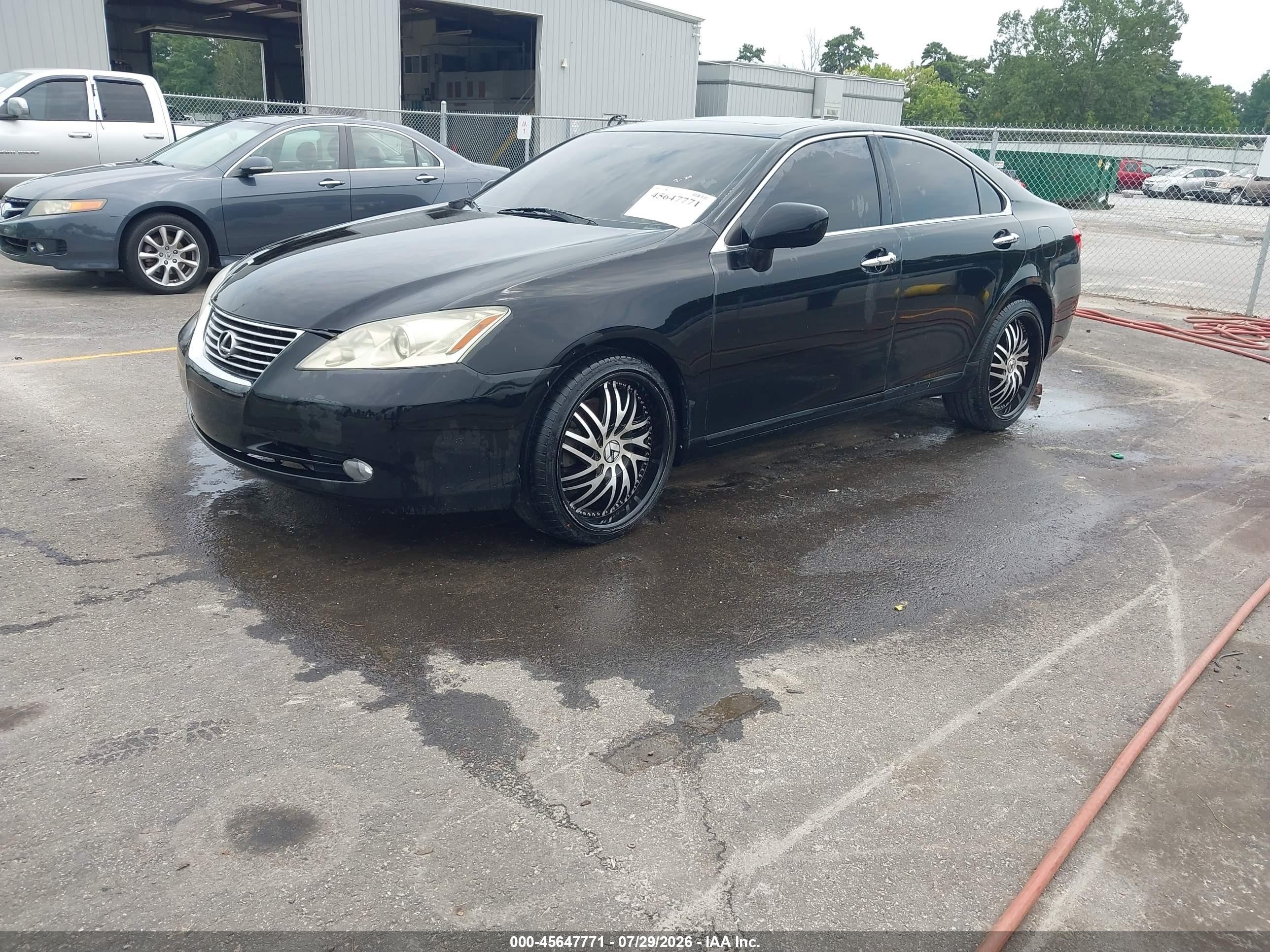 2007 Lexus Es 350 Black vin: JTHBJ46G572124800
