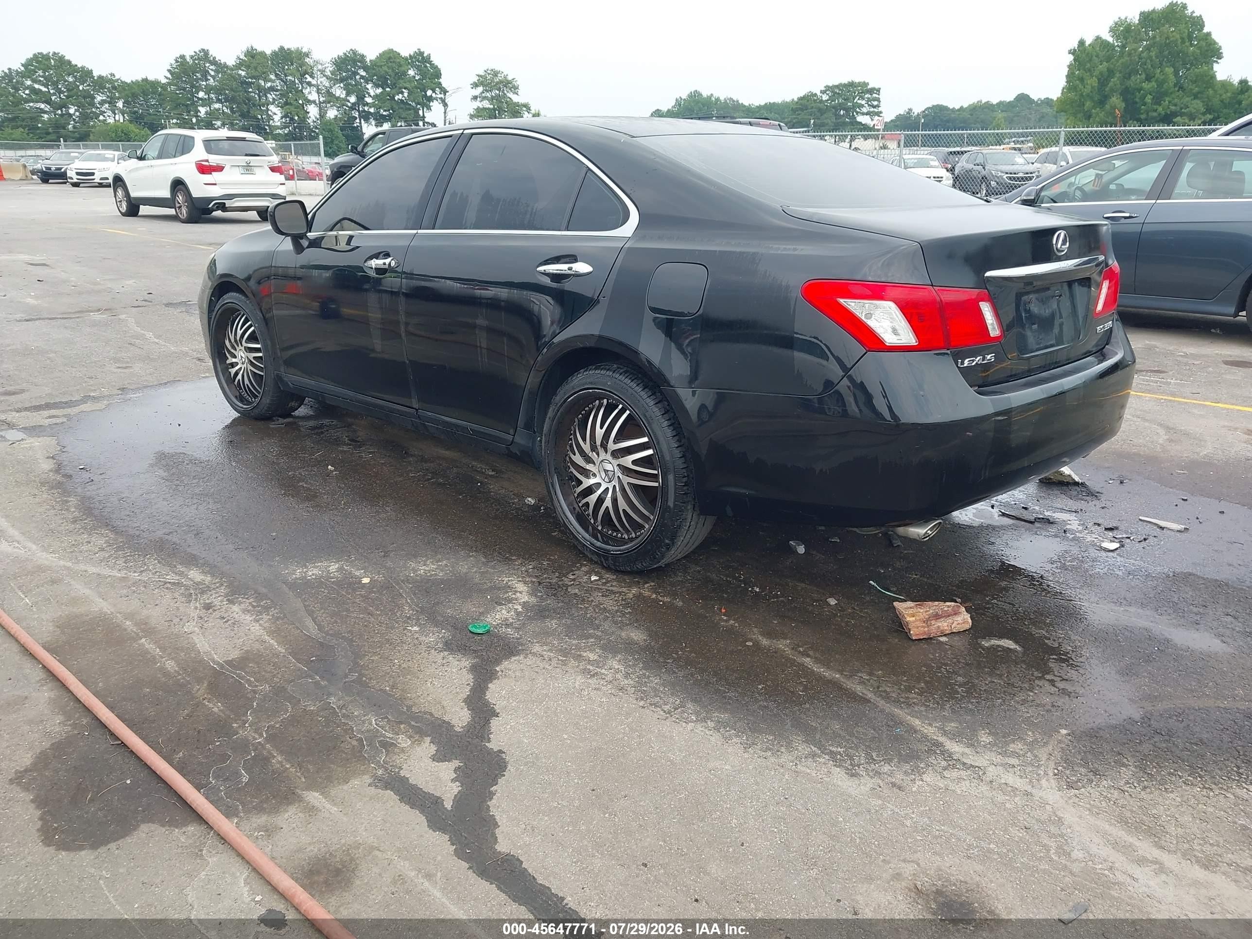 2007 Lexus Es 350 Black vin: JTHBJ46G572124800