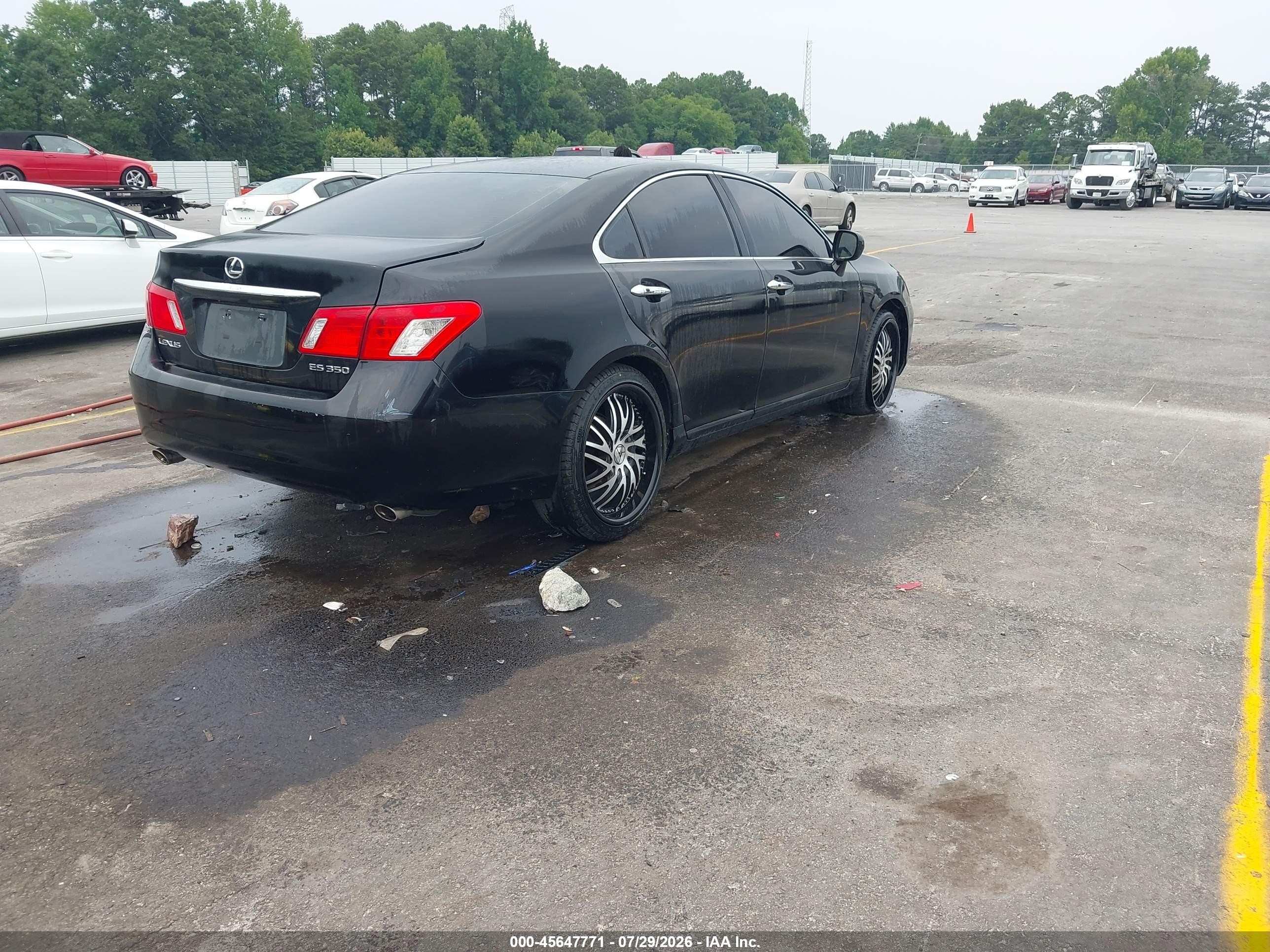 2007 Lexus Es 350 Black vin: JTHBJ46G572124800
