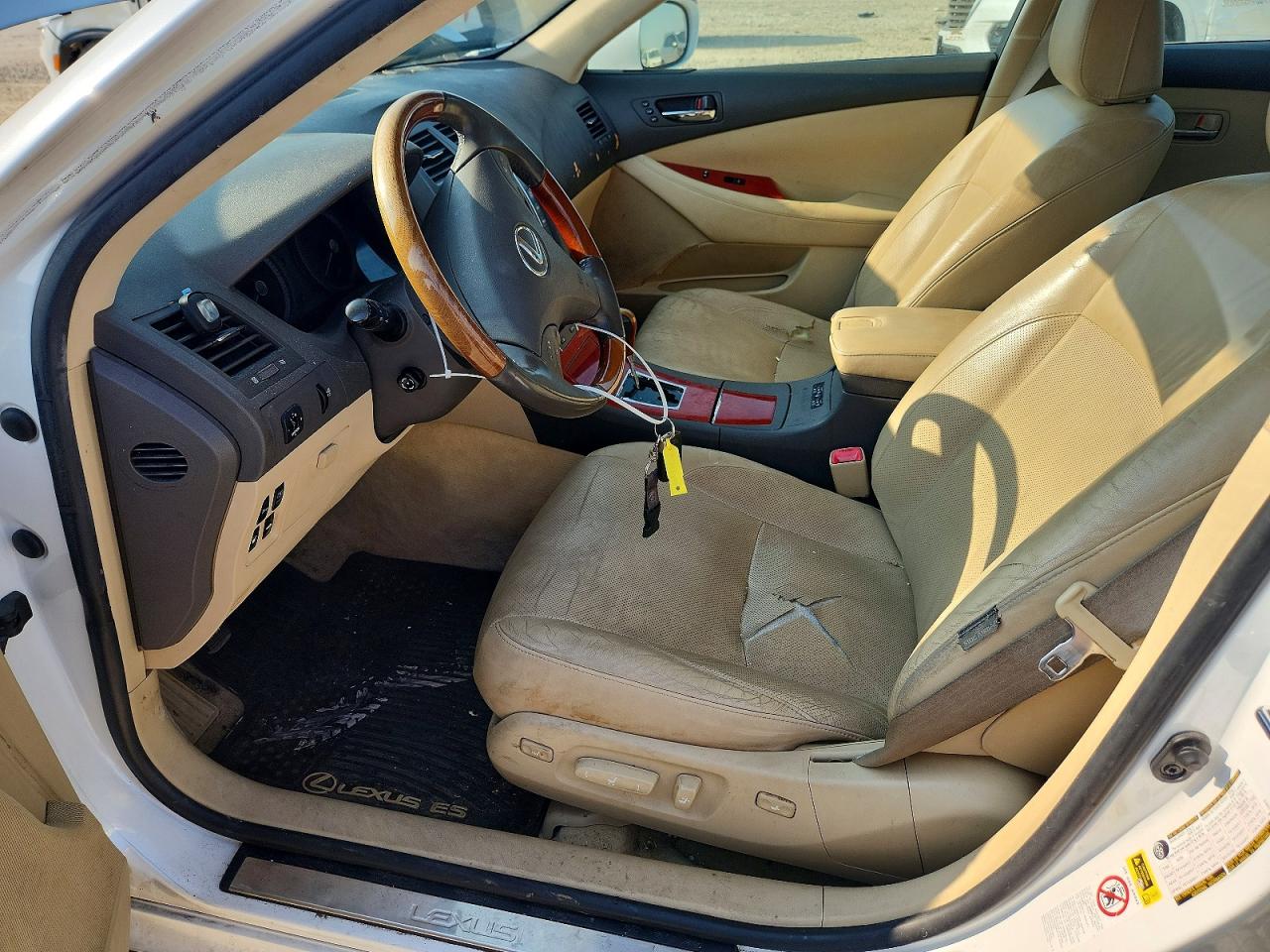 2007 Lexus Es 350 Белый vin: JTHBJ46G572146859