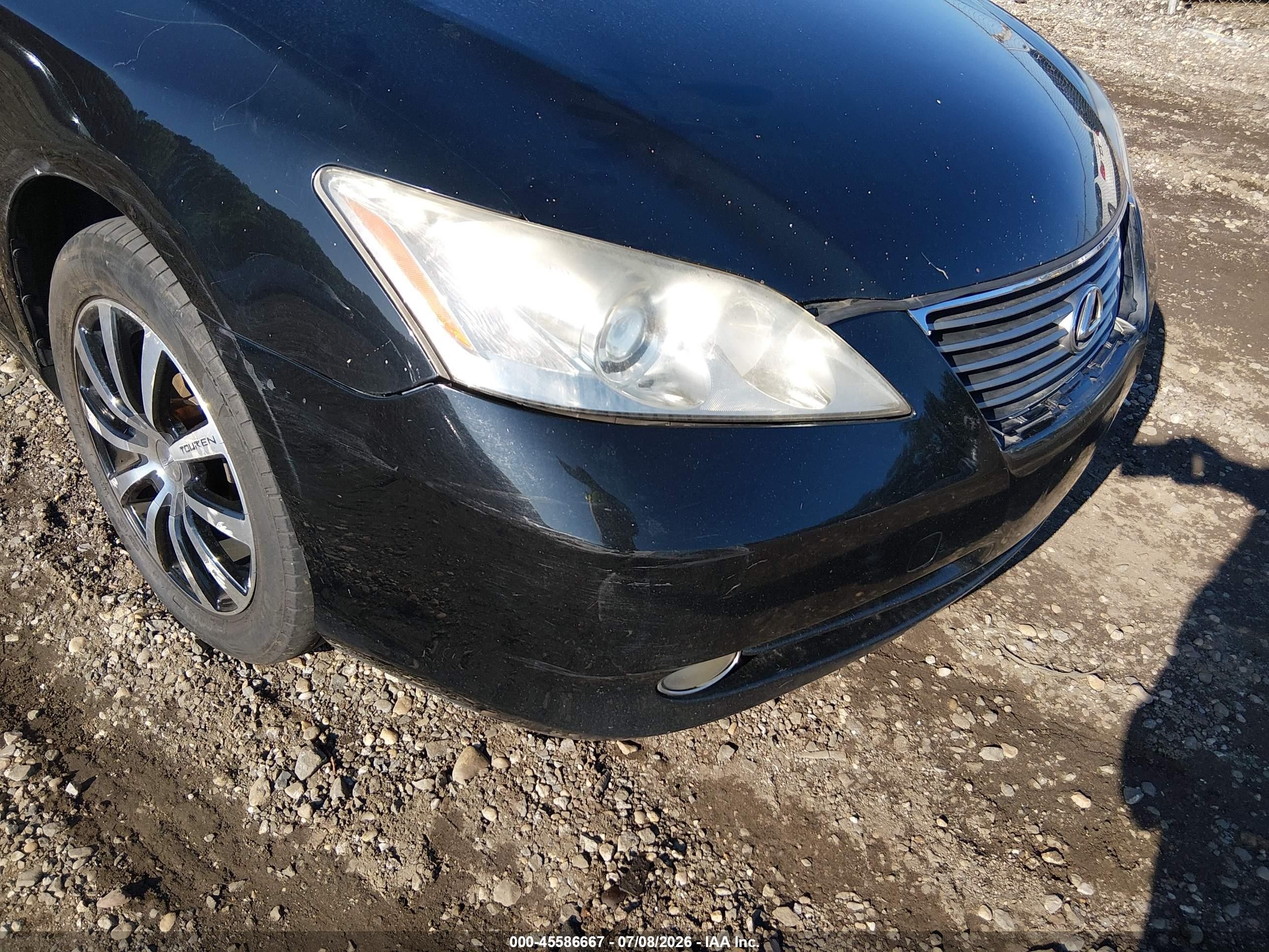 2007 Lexus Es 350   Black vin: JTHBJ46G572151561