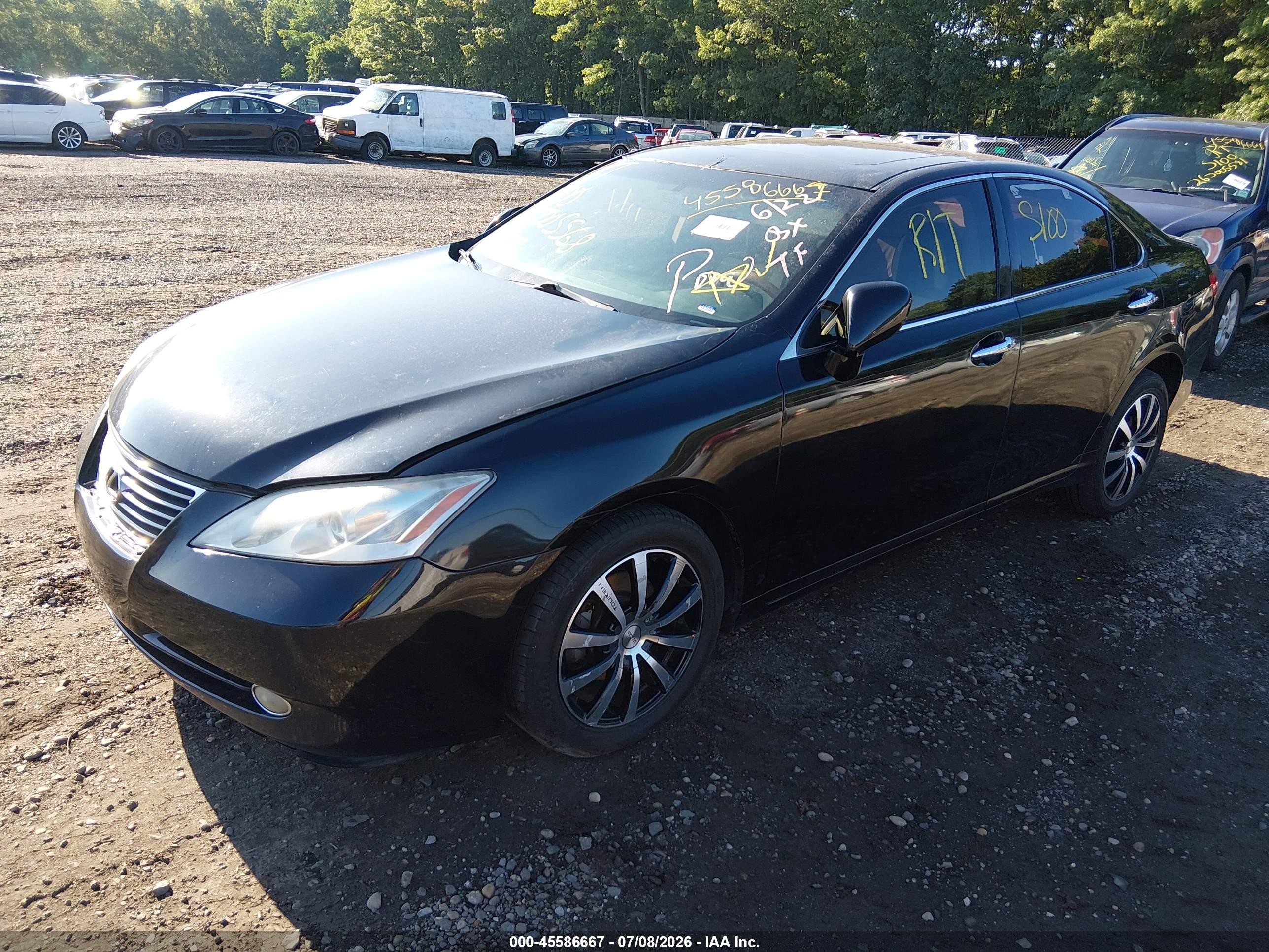 2007 Lexus Es 350   Black vin: JTHBJ46G572151561