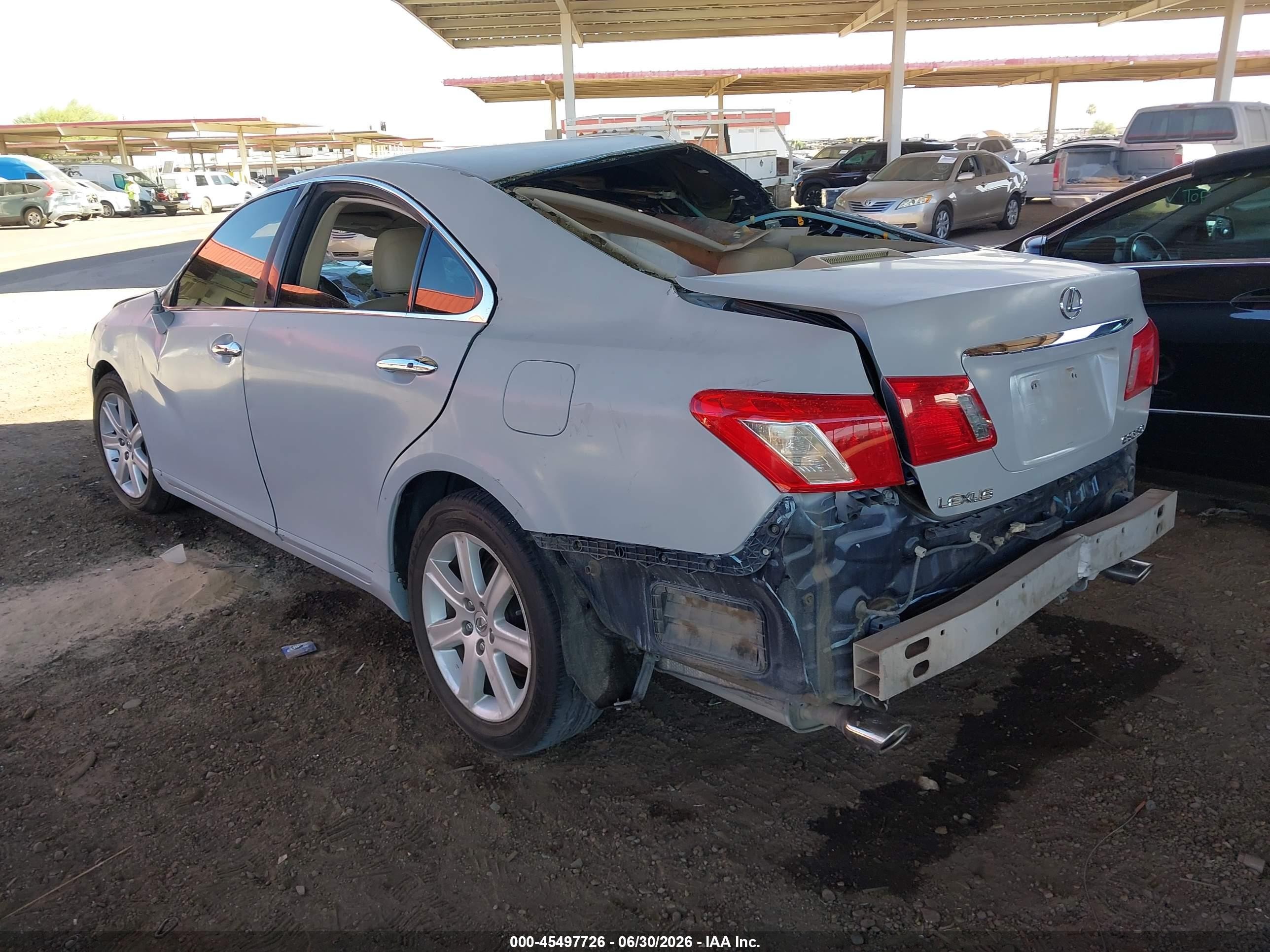 2008 Lexus Es 350   Gray vin: JTHBJ46G582159189