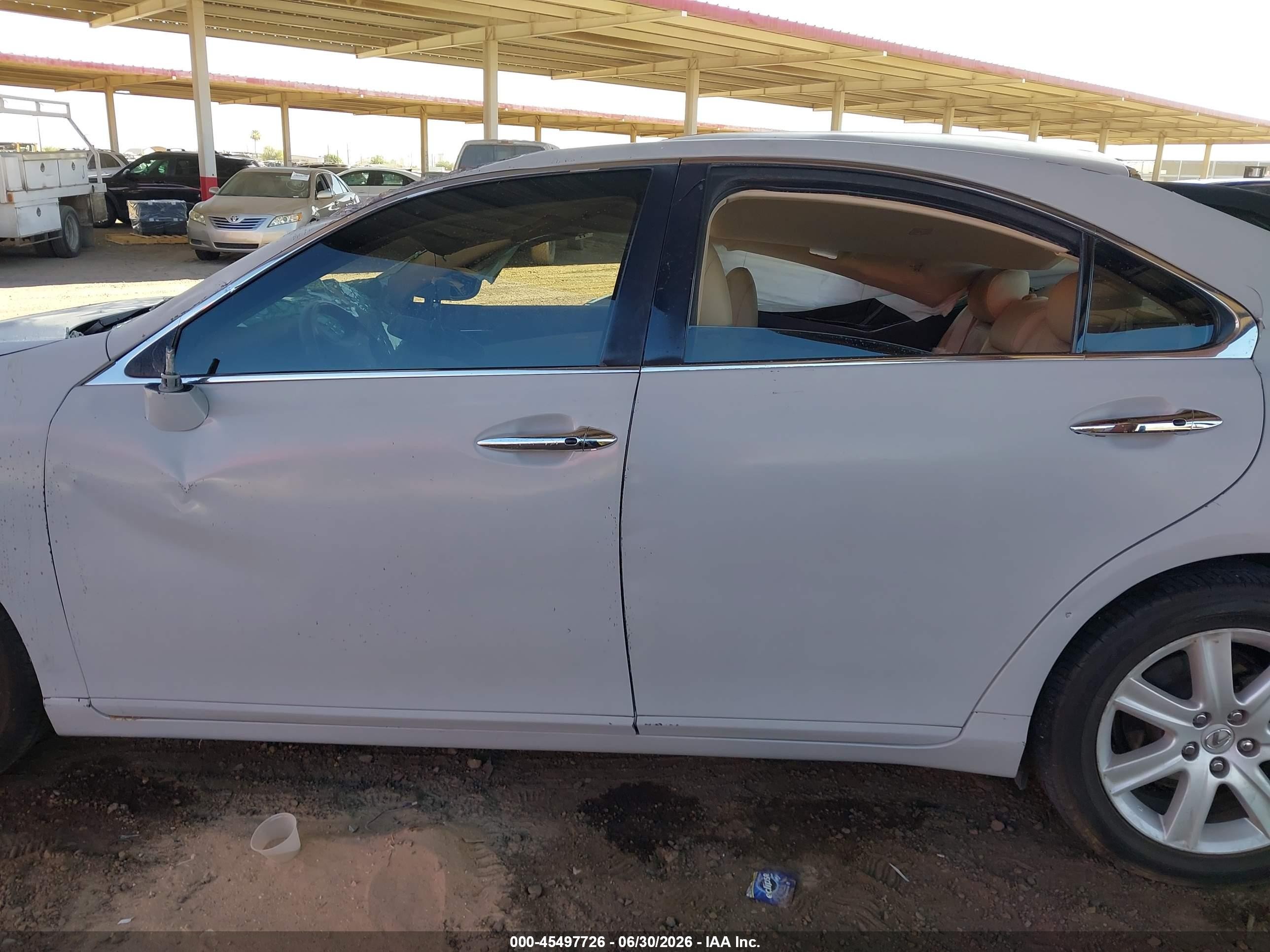 2008 Lexus Es 350   Gray vin: JTHBJ46G582159189