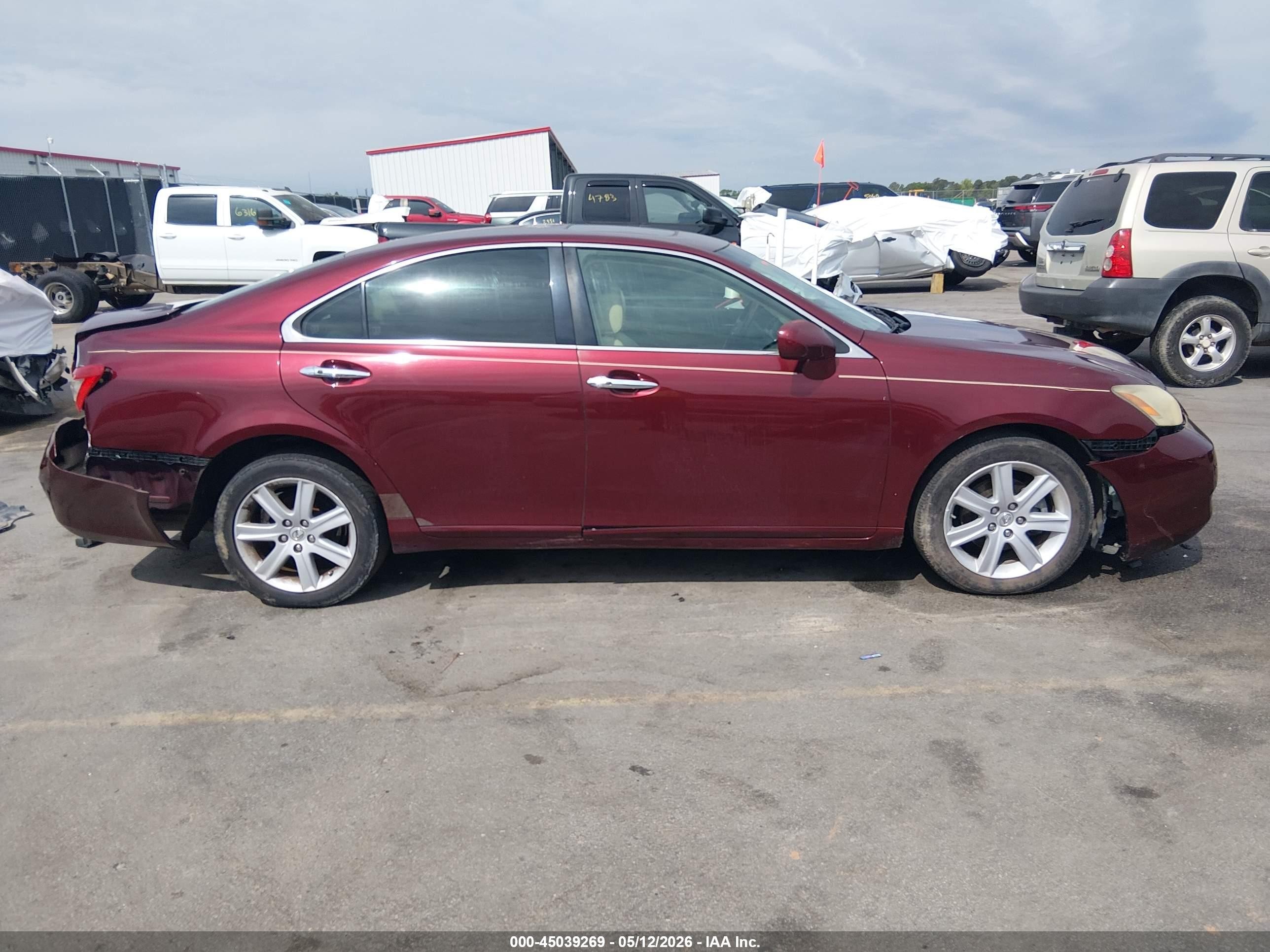 2008 Lexus Es 350   Red vin: JTHBJ46G582166224