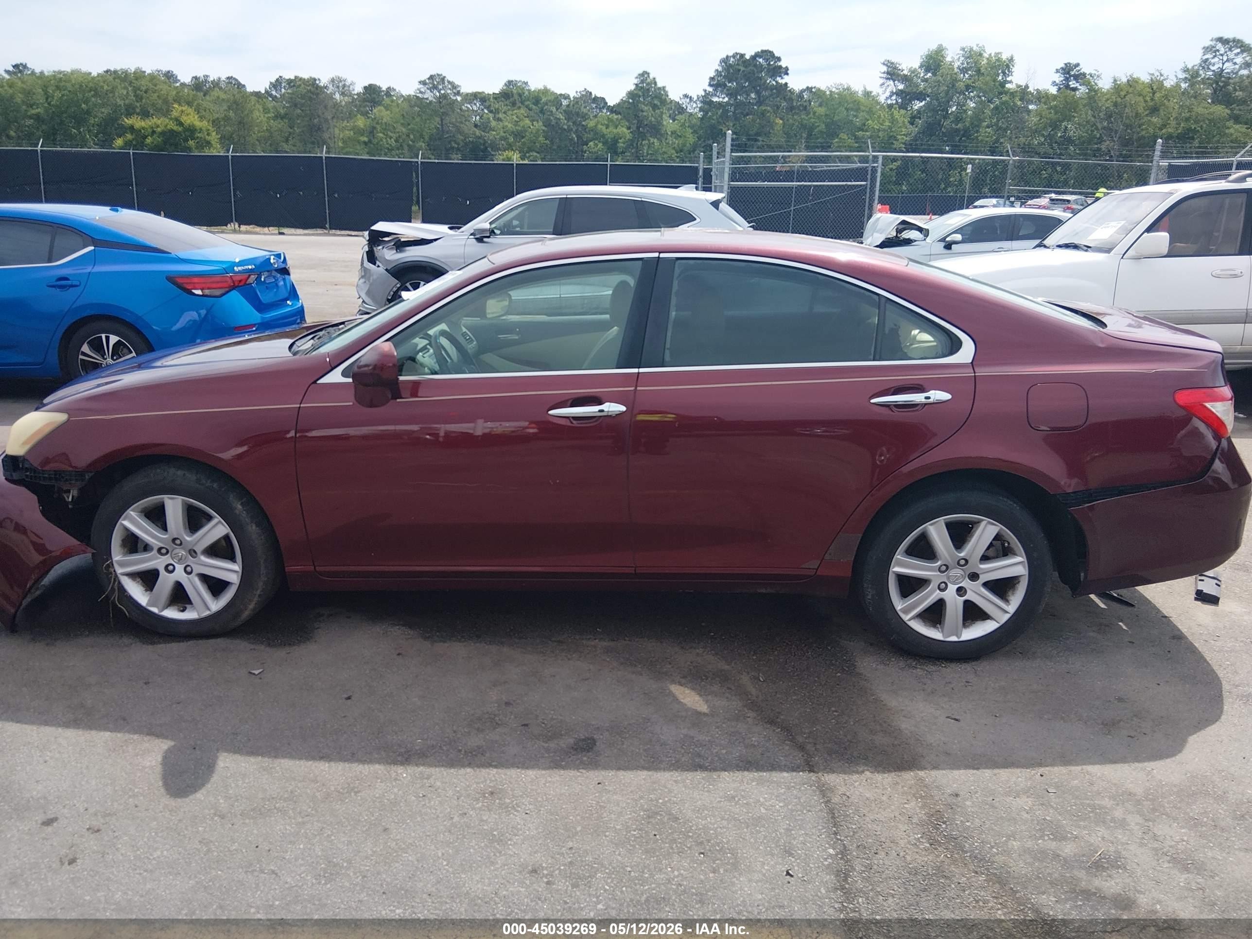2008 Lexus Es 350   Red vin: JTHBJ46G582166224