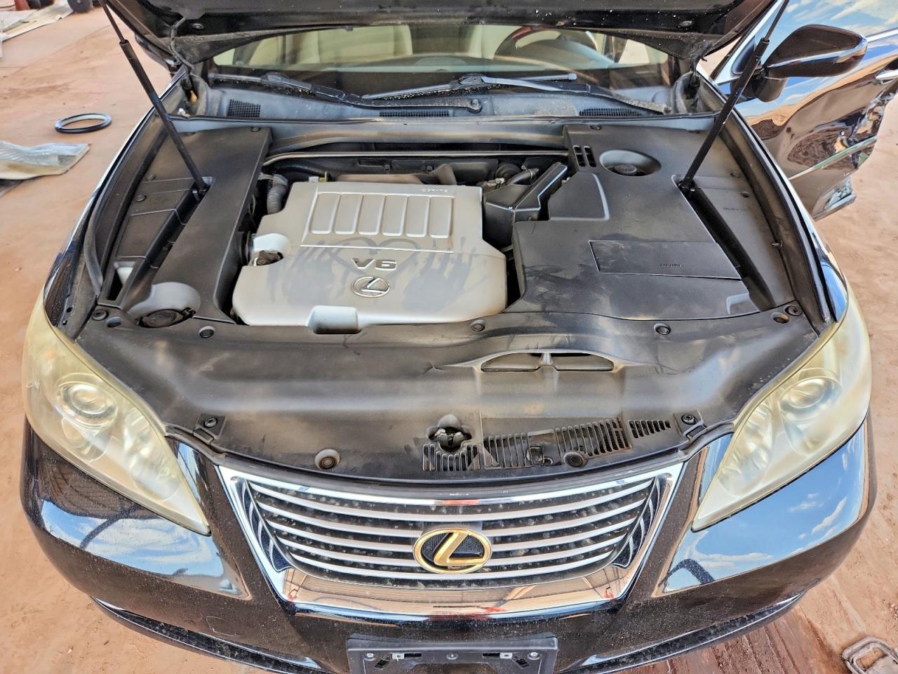 2008 Lexus Es 350 Black vin: JTHBJ46G582174422
