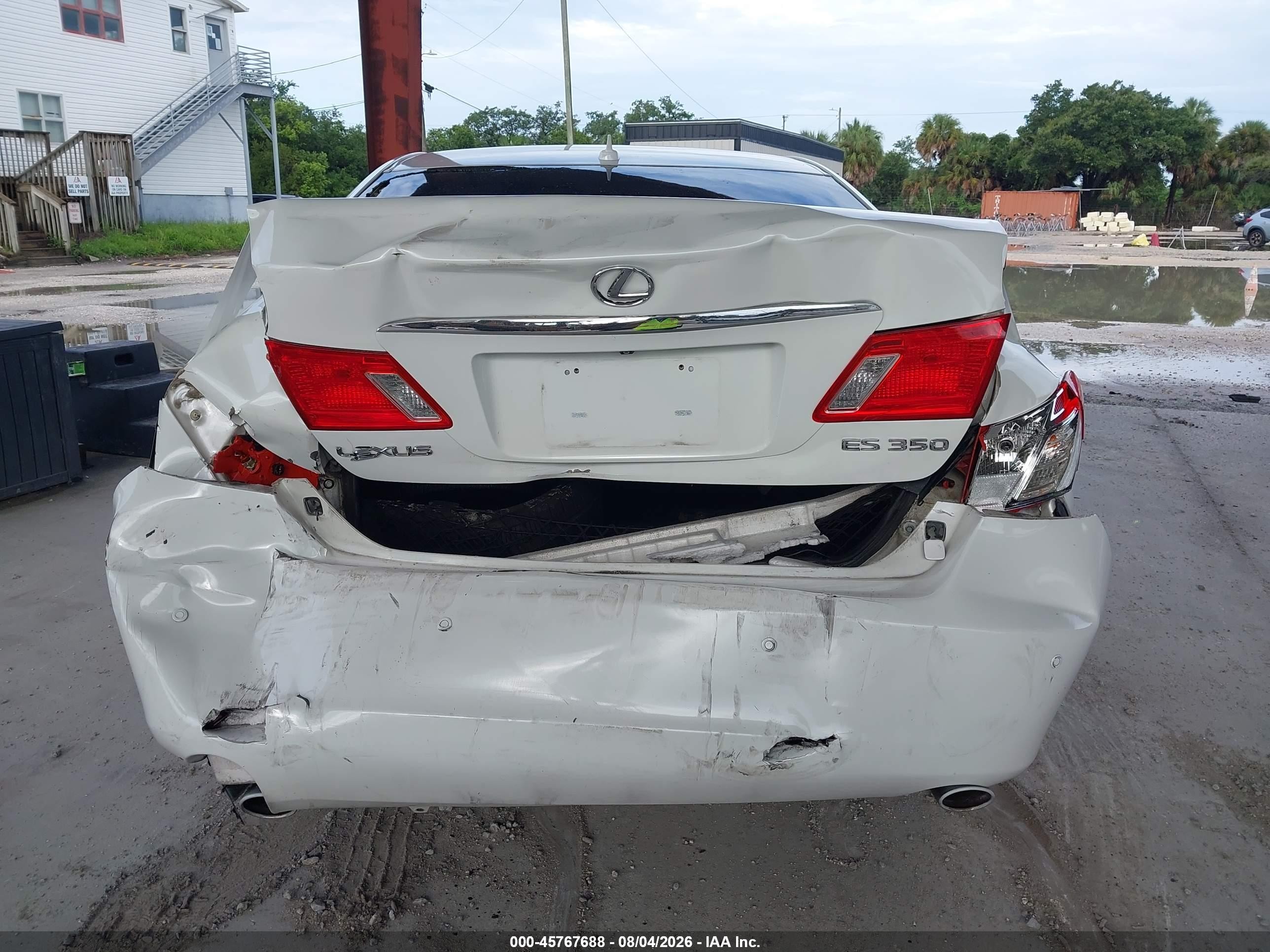 2008 Lexus Es 350   White vin: JTHBJ46G582176025