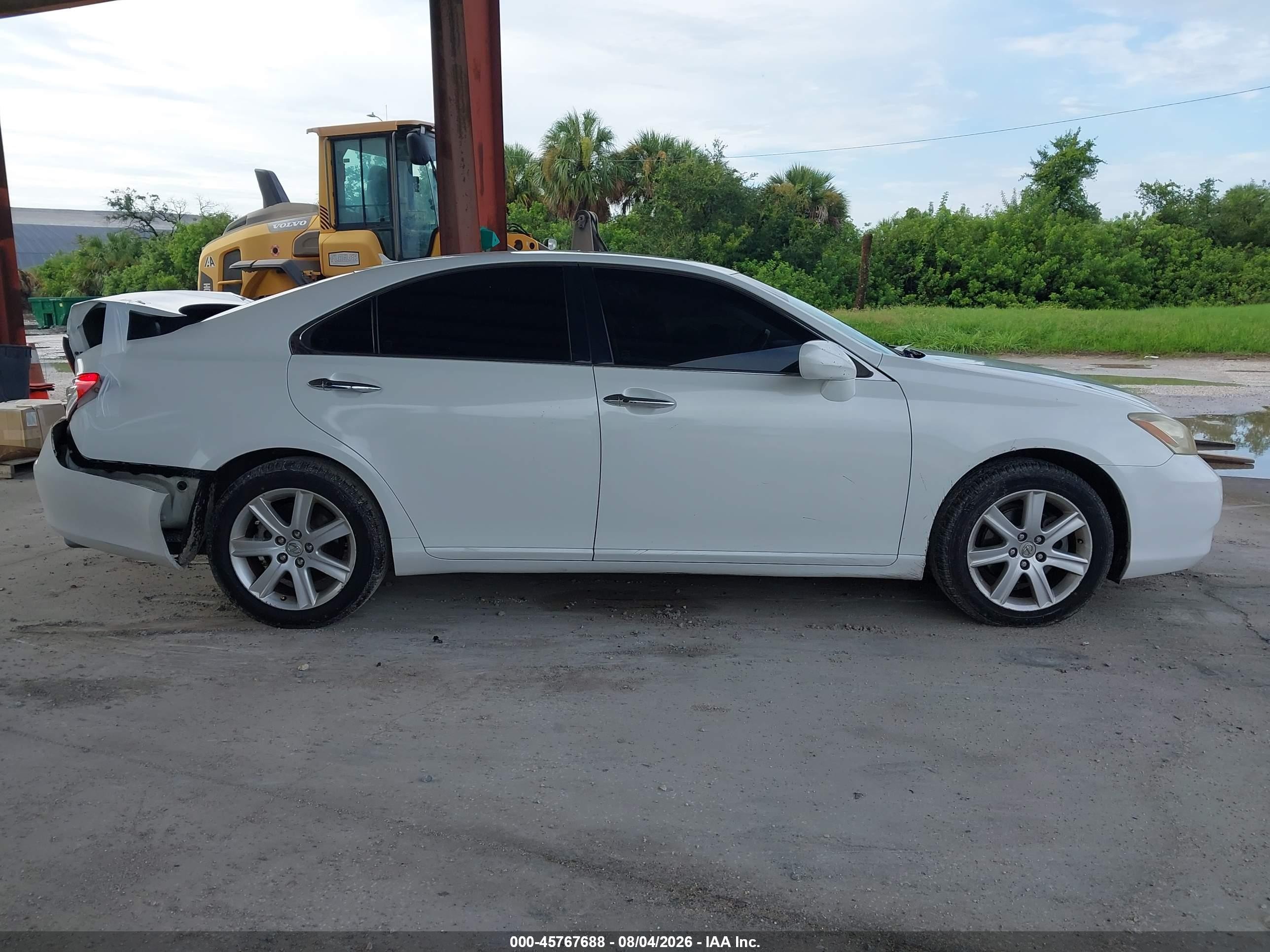 2008 Lexus Es 350   White vin: JTHBJ46G582176025