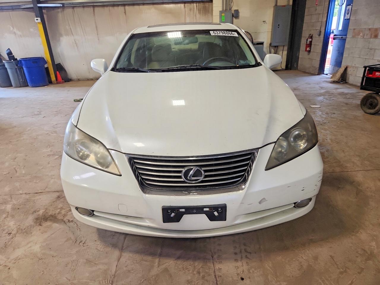 2008 Lexus Es 350 White vin: JTHBJ46G582179474