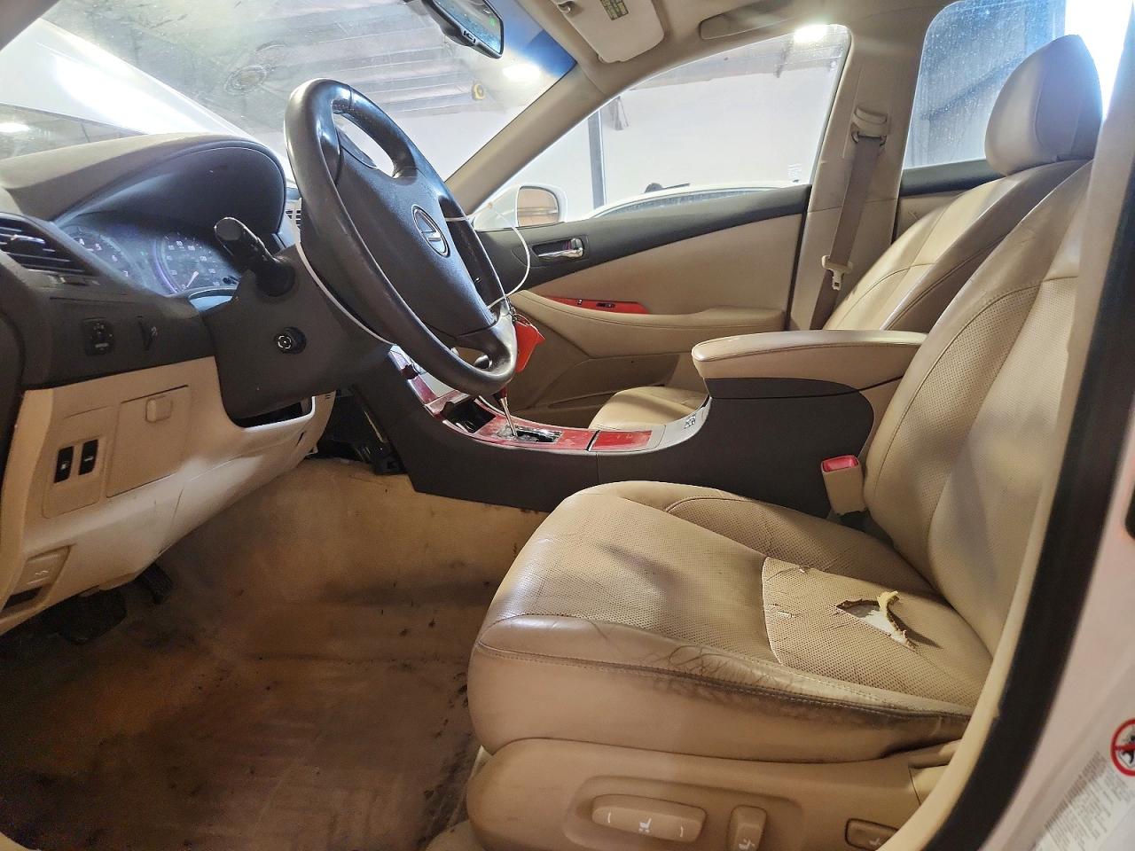 2008 Lexus Es 350 White vin: JTHBJ46G582179474