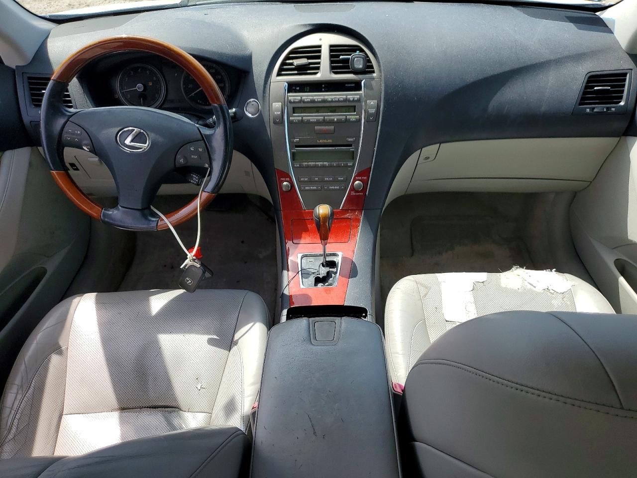 2008 Lexus Es 350 White vin: JTHBJ46G582184559