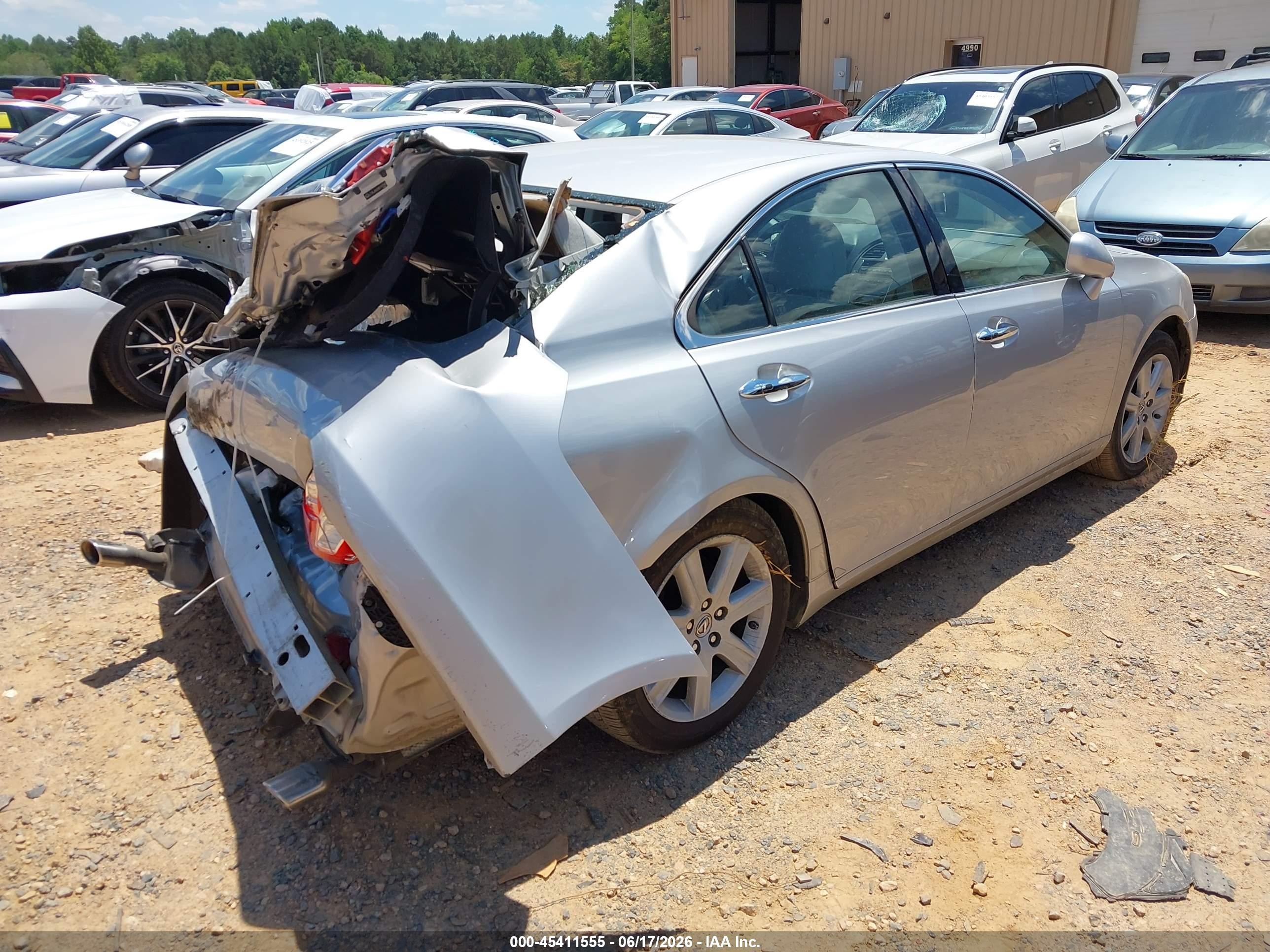 2008 Lexus Es 350 Silver vin: JTHBJ46G582197585