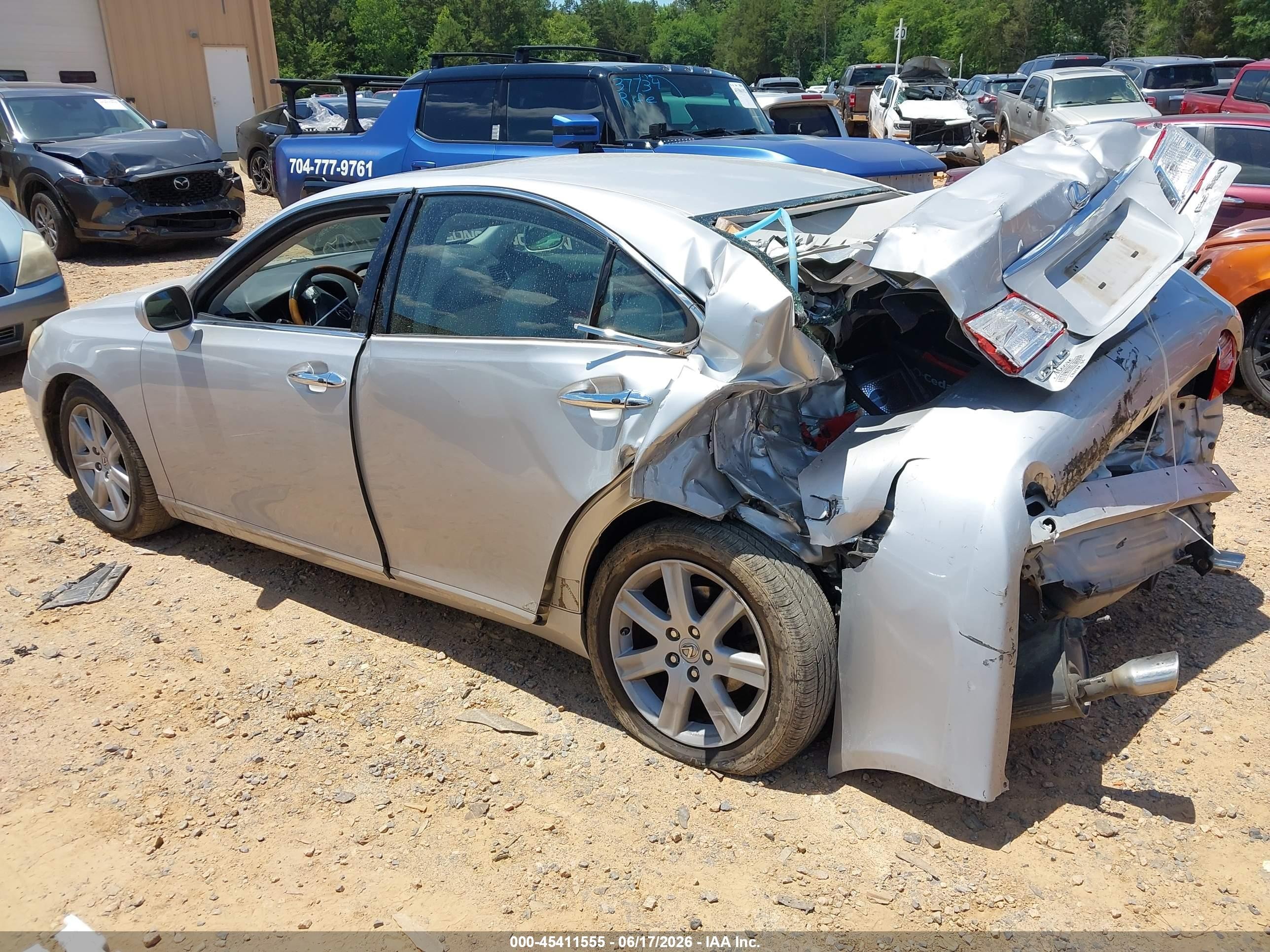 2008 Lexus Es 350 Silver vin: JTHBJ46G582197585