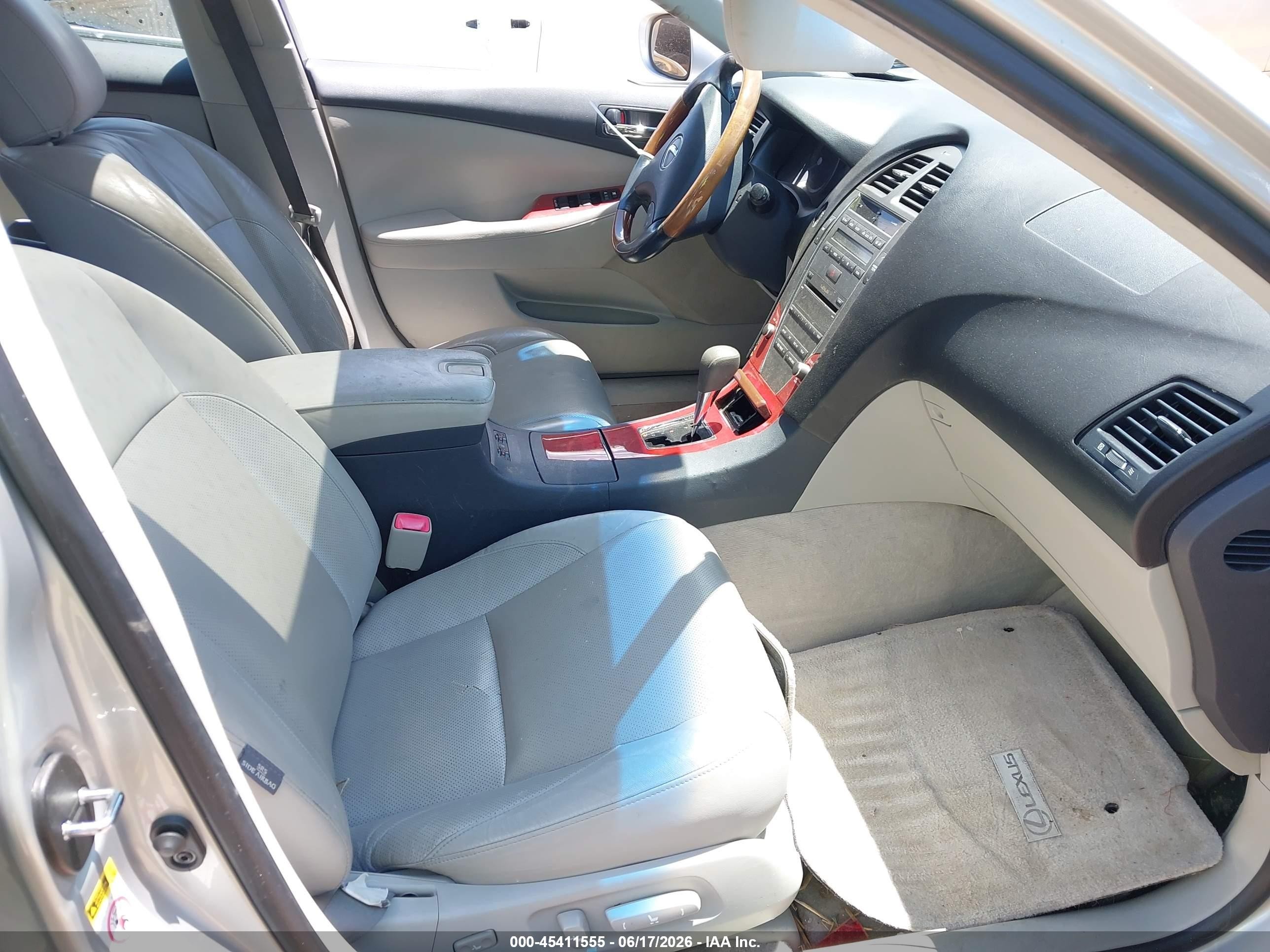 2008 Lexus Es 350 Silver vin: JTHBJ46G582197585