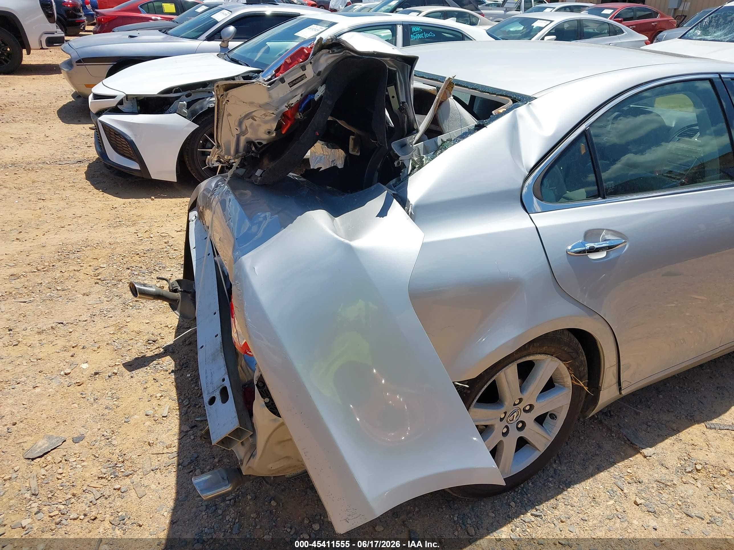 2008 Lexus Es 350 Silver vin: JTHBJ46G582197585