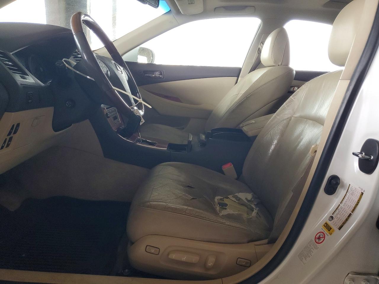 2008 Lexus Es 350 White vin: JTHBJ46G582197795
