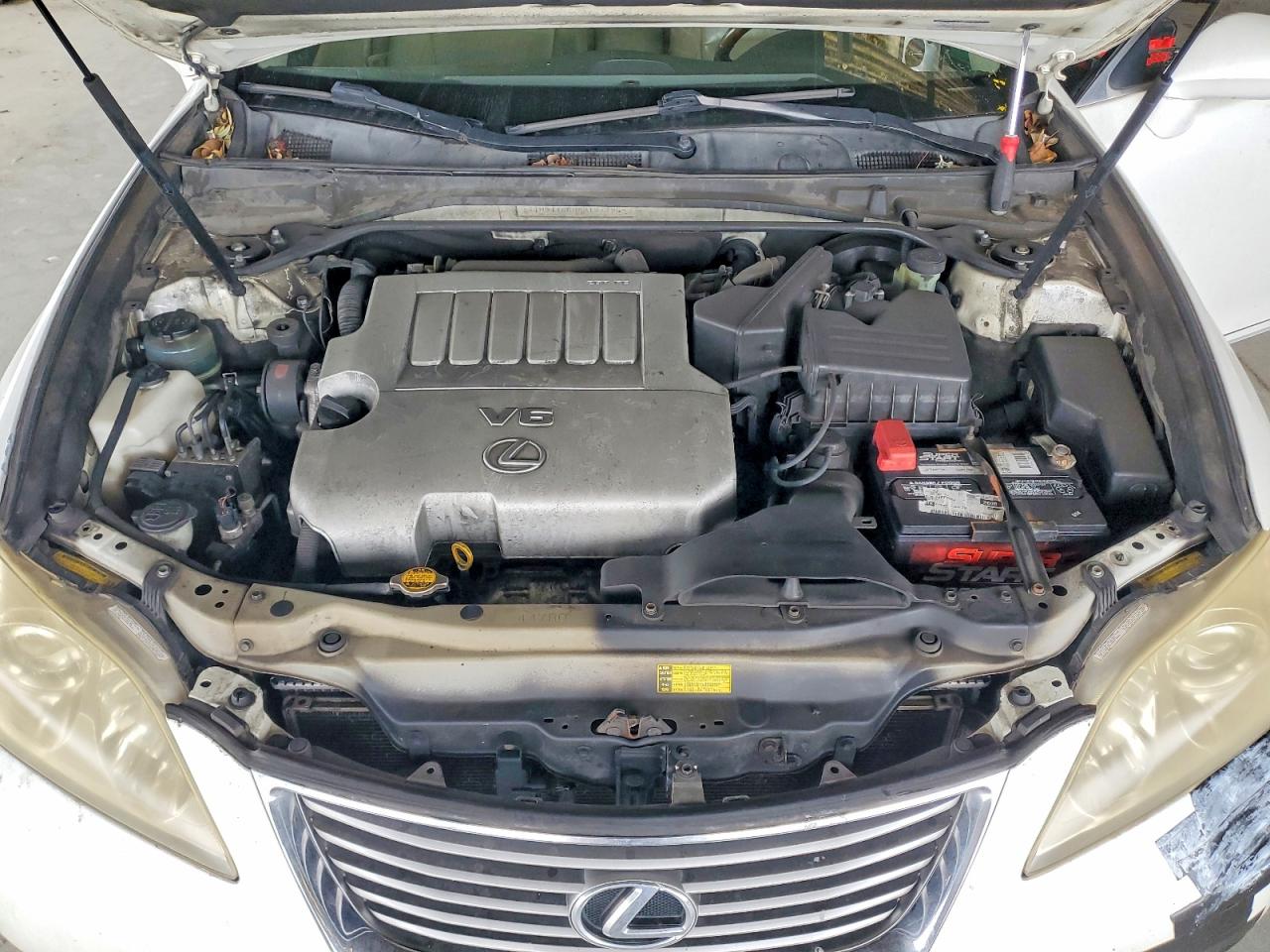 2008 Lexus Es 350 White vin: JTHBJ46G582197795