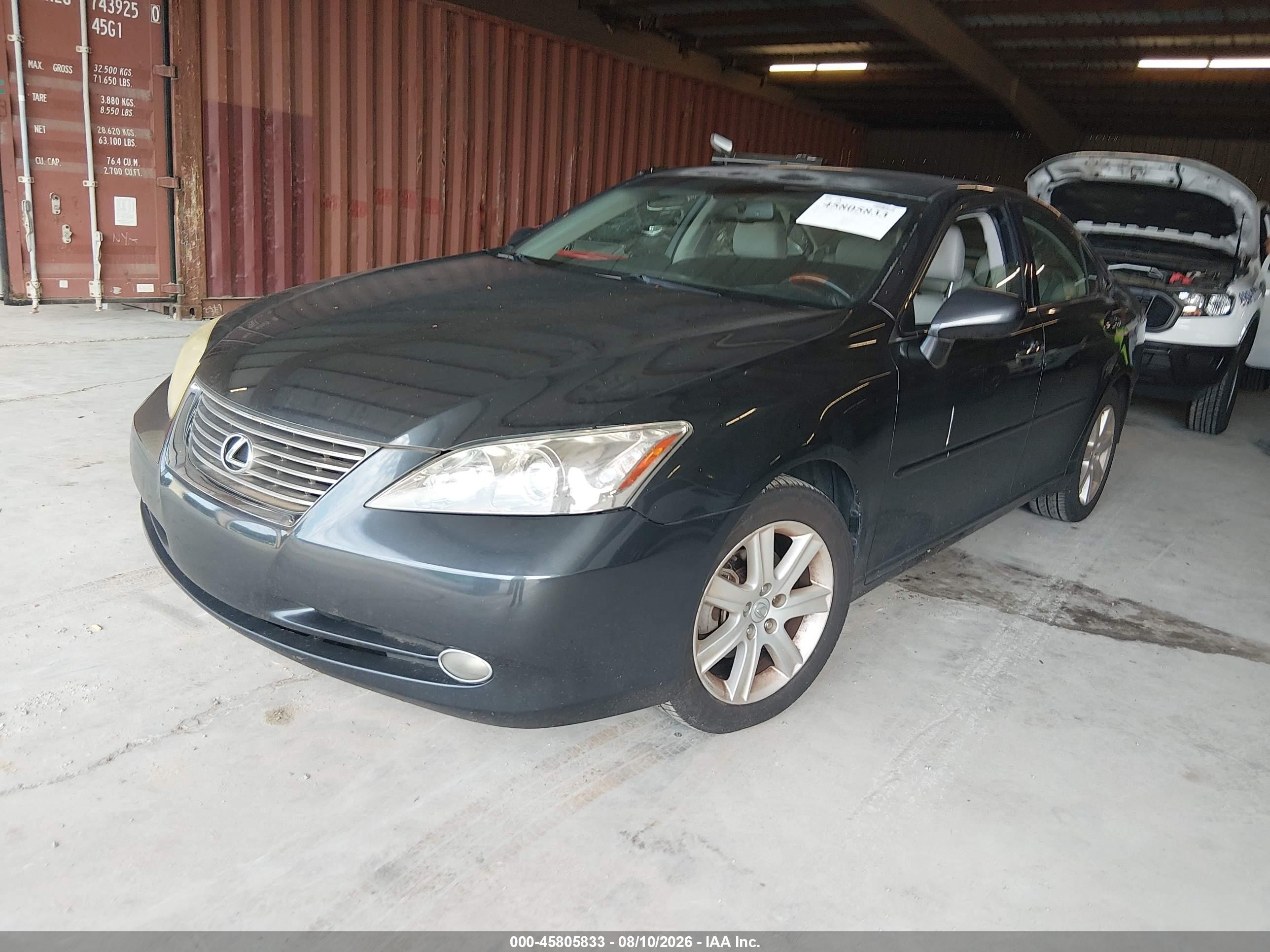 2008 Lexus Es 350   Серый vin: JTHBJ46G582219293