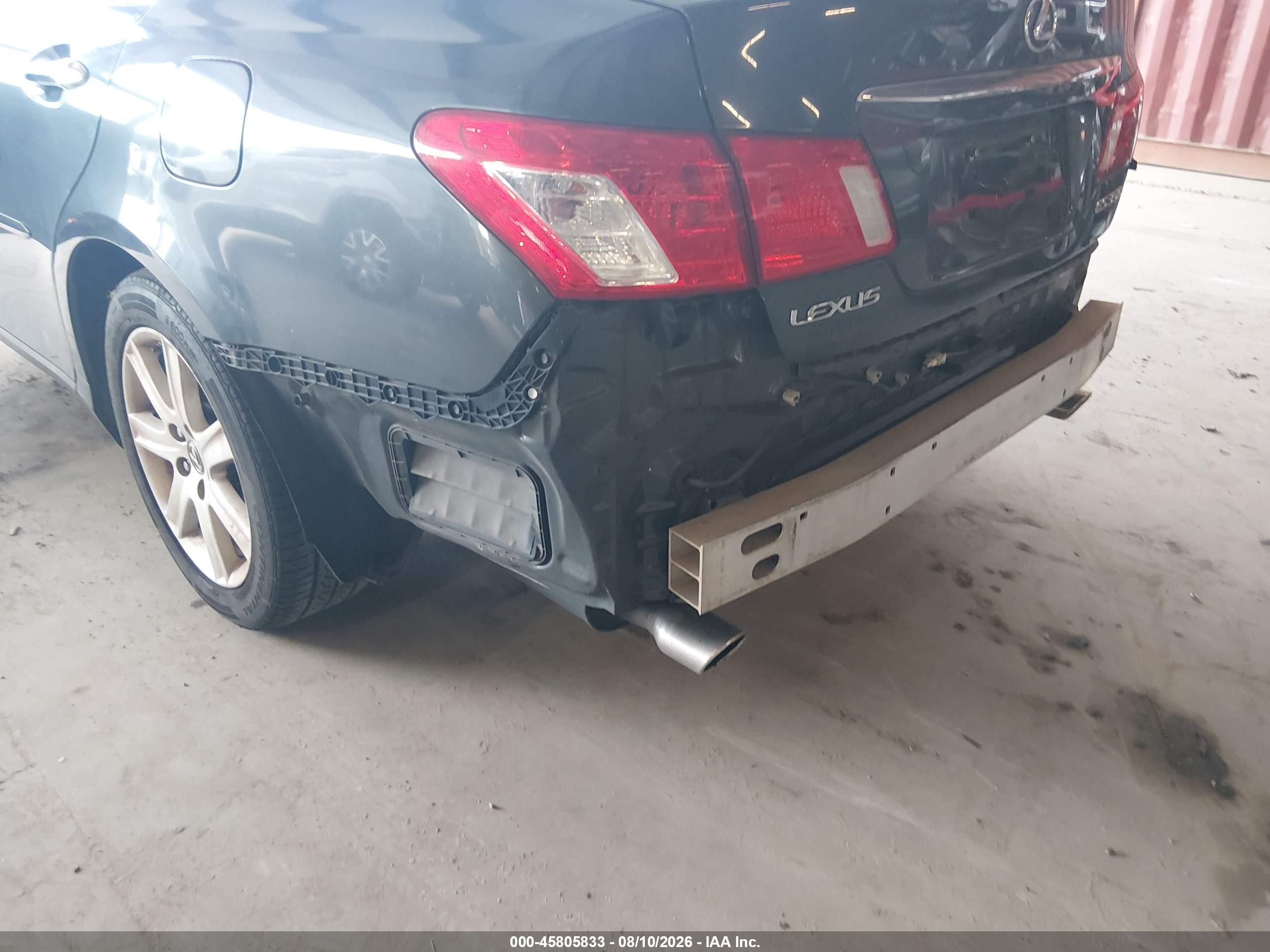2008 Lexus Es 350   Серый vin: JTHBJ46G582219293
