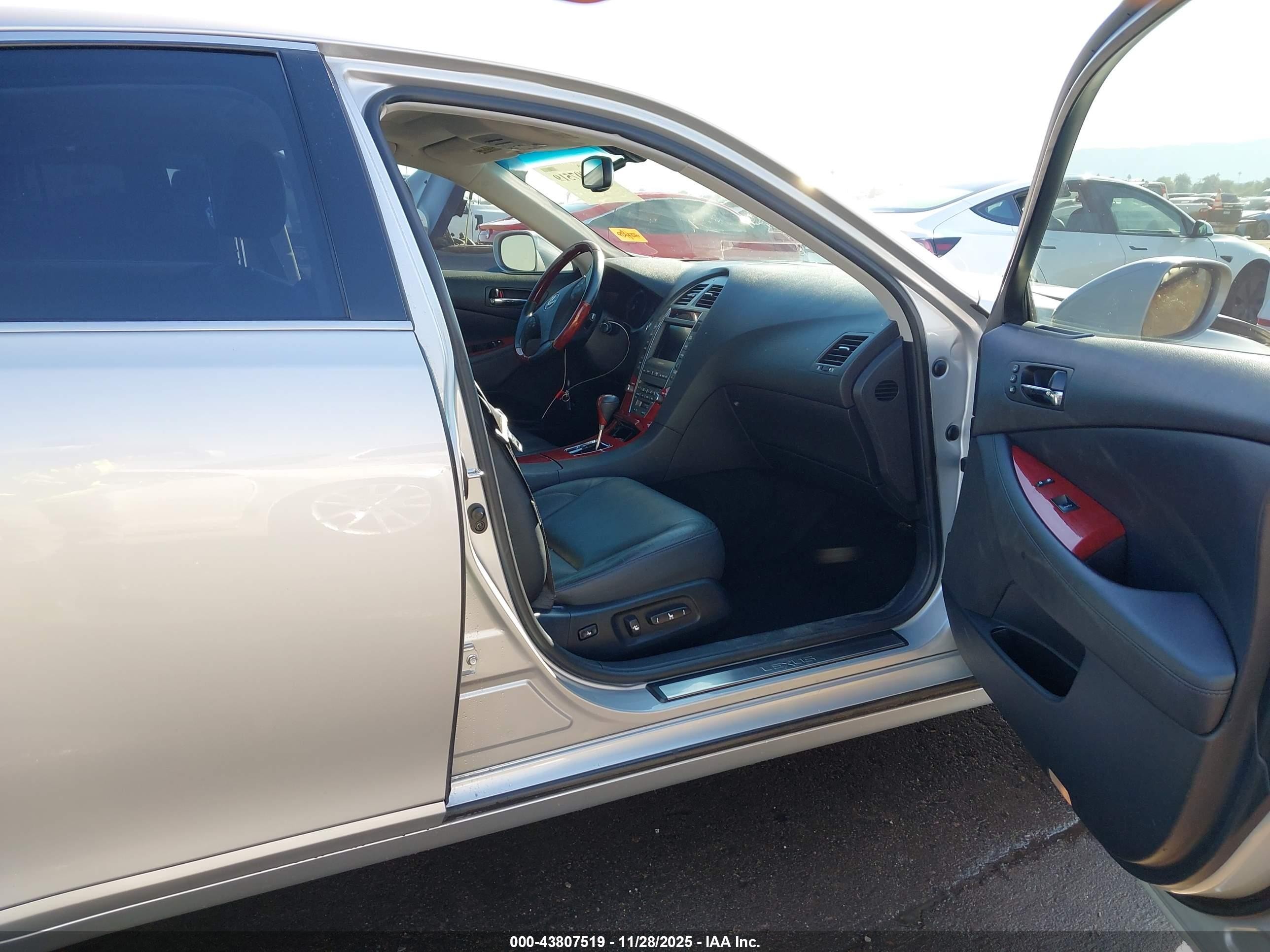 2008 Lexus Es 350 Silver vin: JTHBJ46G582231623