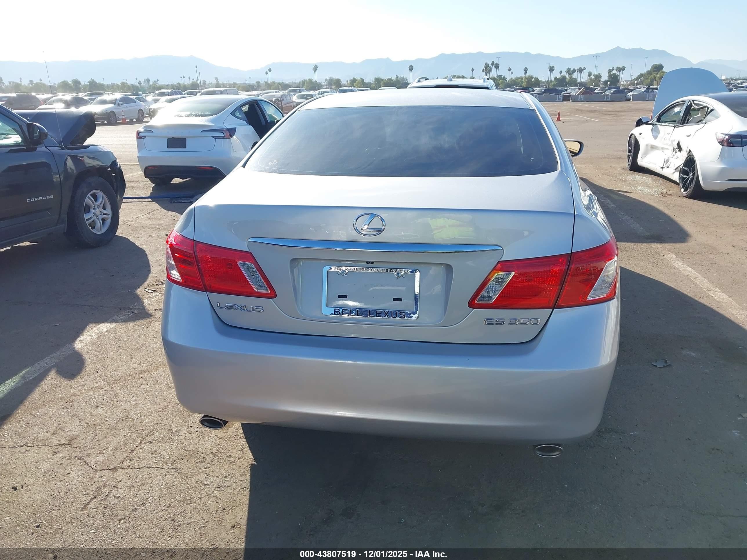 2008 Lexus Es 350 Silver vin: JTHBJ46G582231623
